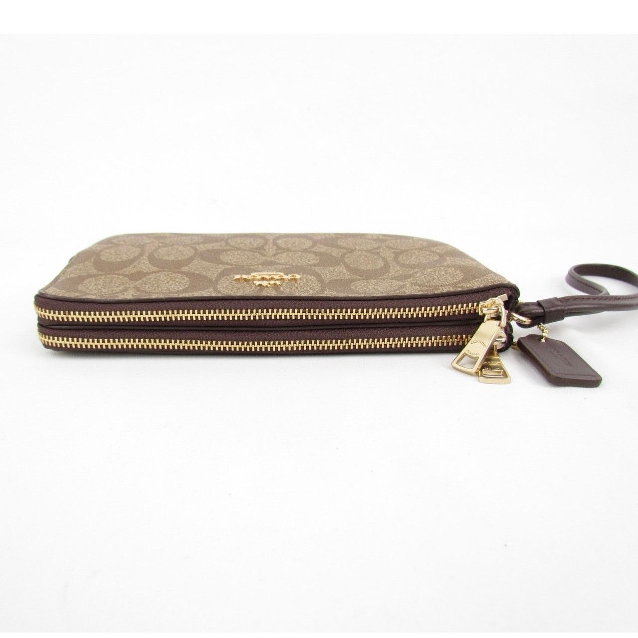 Coach Coach Signature Double Zip Wristlet Size ONE SIZE - 4 Thumbnail