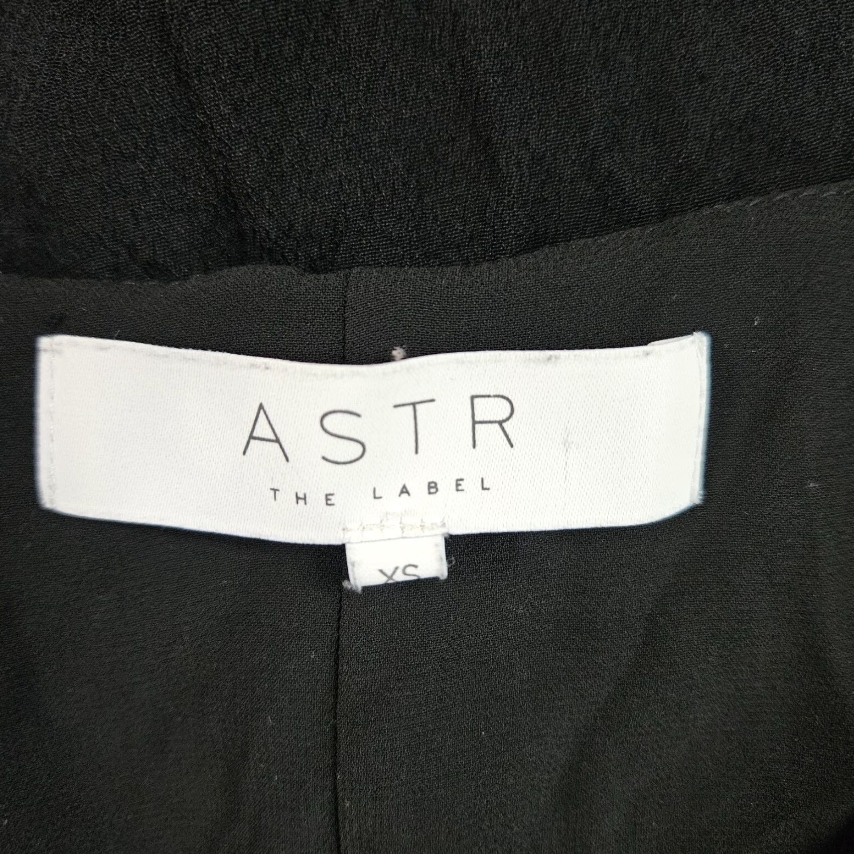ASTR The Label ASTR The Label Womens Top XS Solid Black Rayon Shirt Blouse Knit 90s? Size XS / US 0-2 / IT 36-38 - 6 Thumbnail