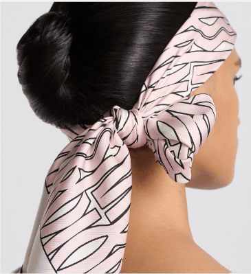Dior o1w1db10625 Size : OS / Square Scarf in White/Pale Pink Size ONE SIZE - 7 Thumbnail