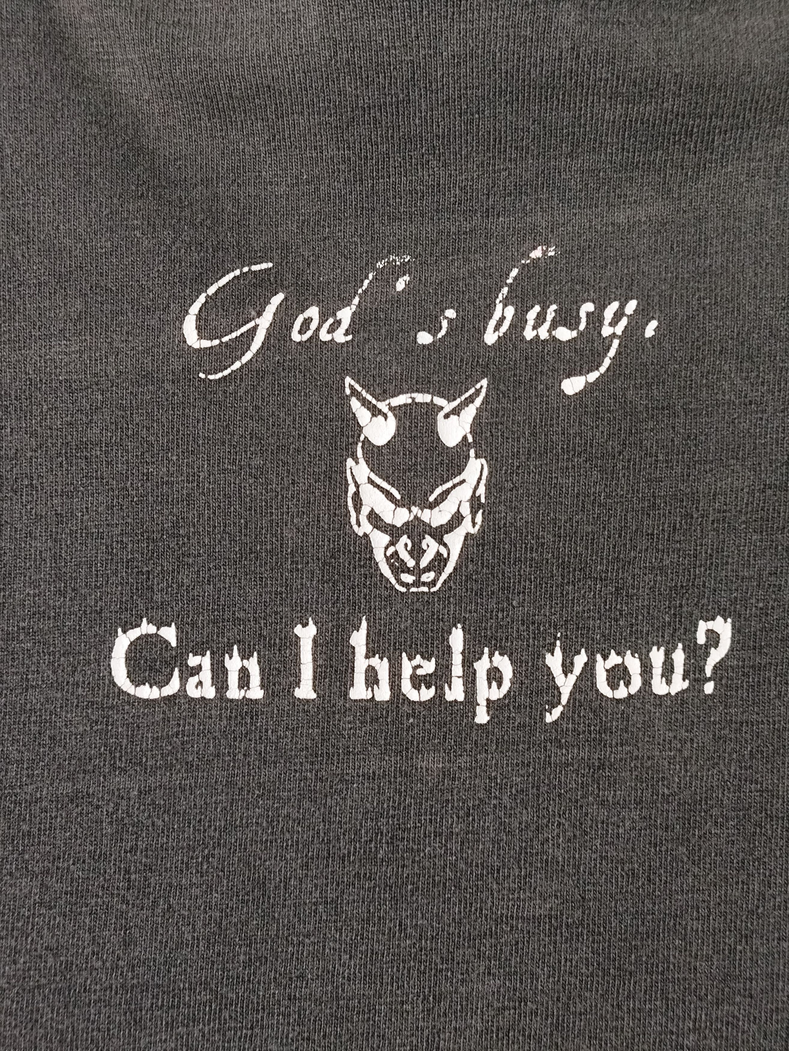 Vintage Vintage God's Busy Can I Help You? Size US L / EU 52-54 / 3 - 4 Thumbnail