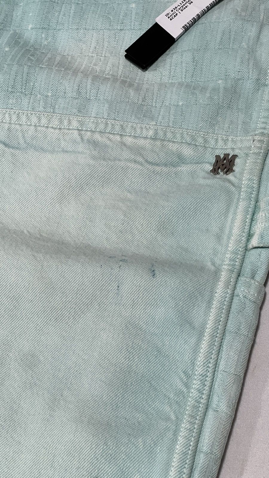 Amiri Amiri Carpenter Aqua Pants Size US 36 / EU 52 - 2 Thumbnail