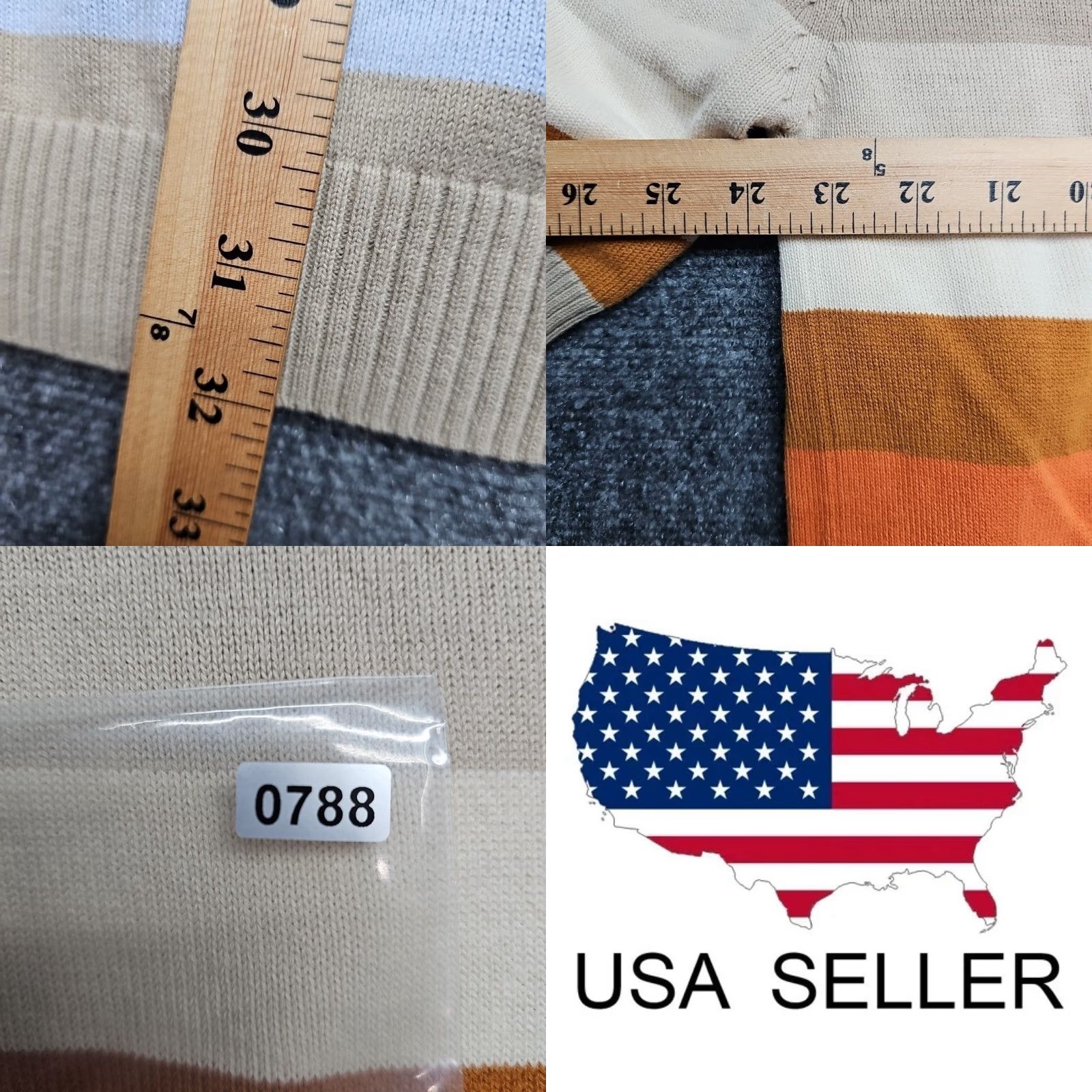 Enyce VINTAGE Enyce Striped Knit Sweater Shirt Men 2XL Earth tones Street Ware Retro Shirt Mens 2XL Size US XXL / EU 58 / 5 - 8 Thumbnail