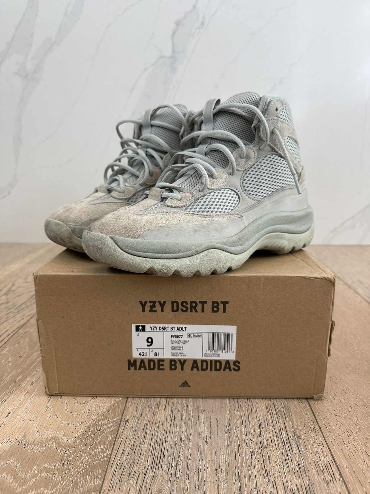 Yeezy adidas Yeezy Desert Boot Salt Size US 9 / EU 42 - 1 Thumbnail