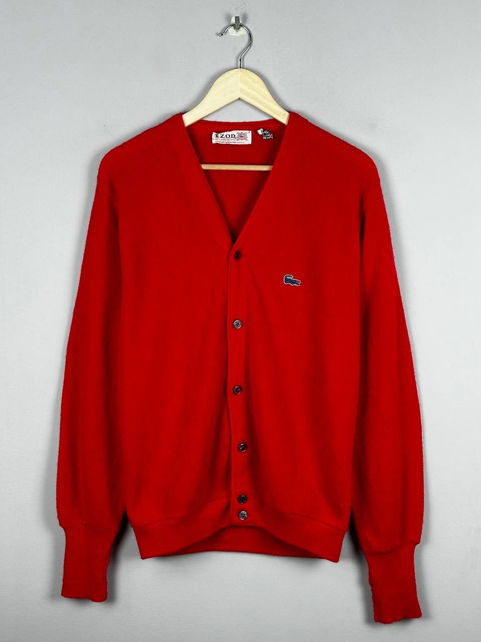 Lacoste Vintage 70s Lacoste Izod Cardigan Sweater Size US M / EU 48-50 / 2 - 1 Thumbnail