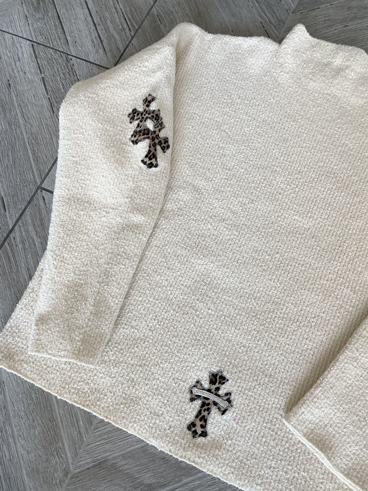 Chrome Hearts Chrome Hearts Knitted Cheetah Patch Sweater Size US S / EU 44-46 / 1 - 4 Thumbnail