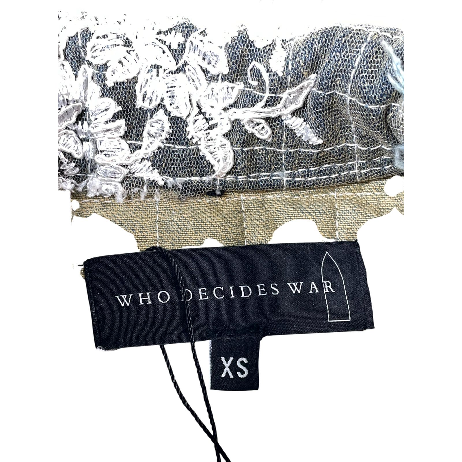Who Decides War Who Decides War Patchwork Denim Beige Polo Shirt Size US XS / EU 42 / 0 - 3 Thumbnail