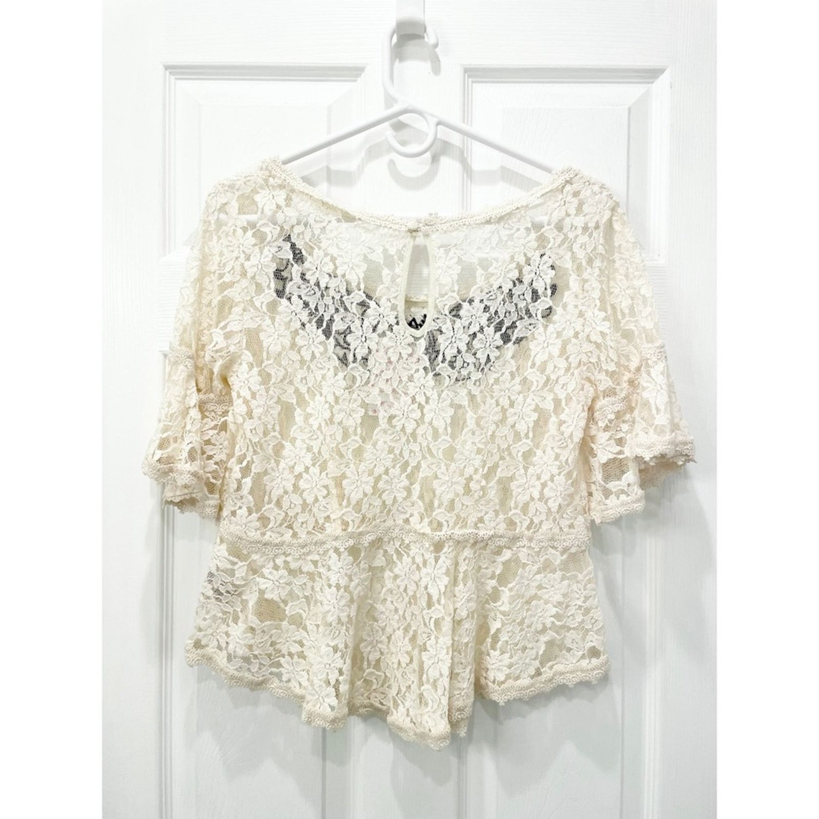 Free People Free People Lace Top M Size M / US 6-8 / IT 42-44 - 2 Thumbnail