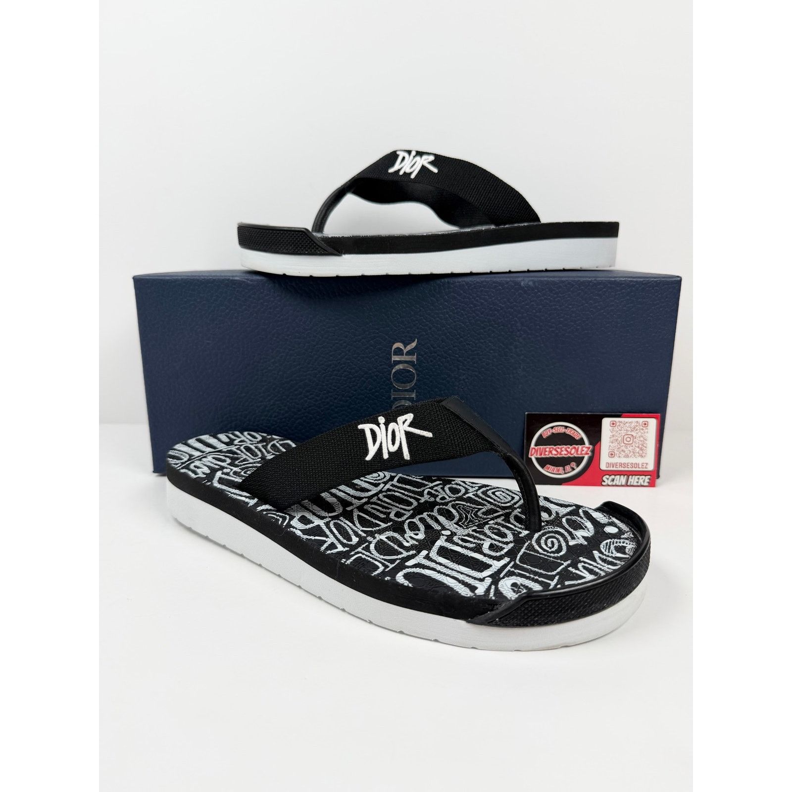 Dior Size 41EU/8US - Dior x Shawn Stussy Flip Flops Size US 8 / EU 41 - 2 Thumbnail
