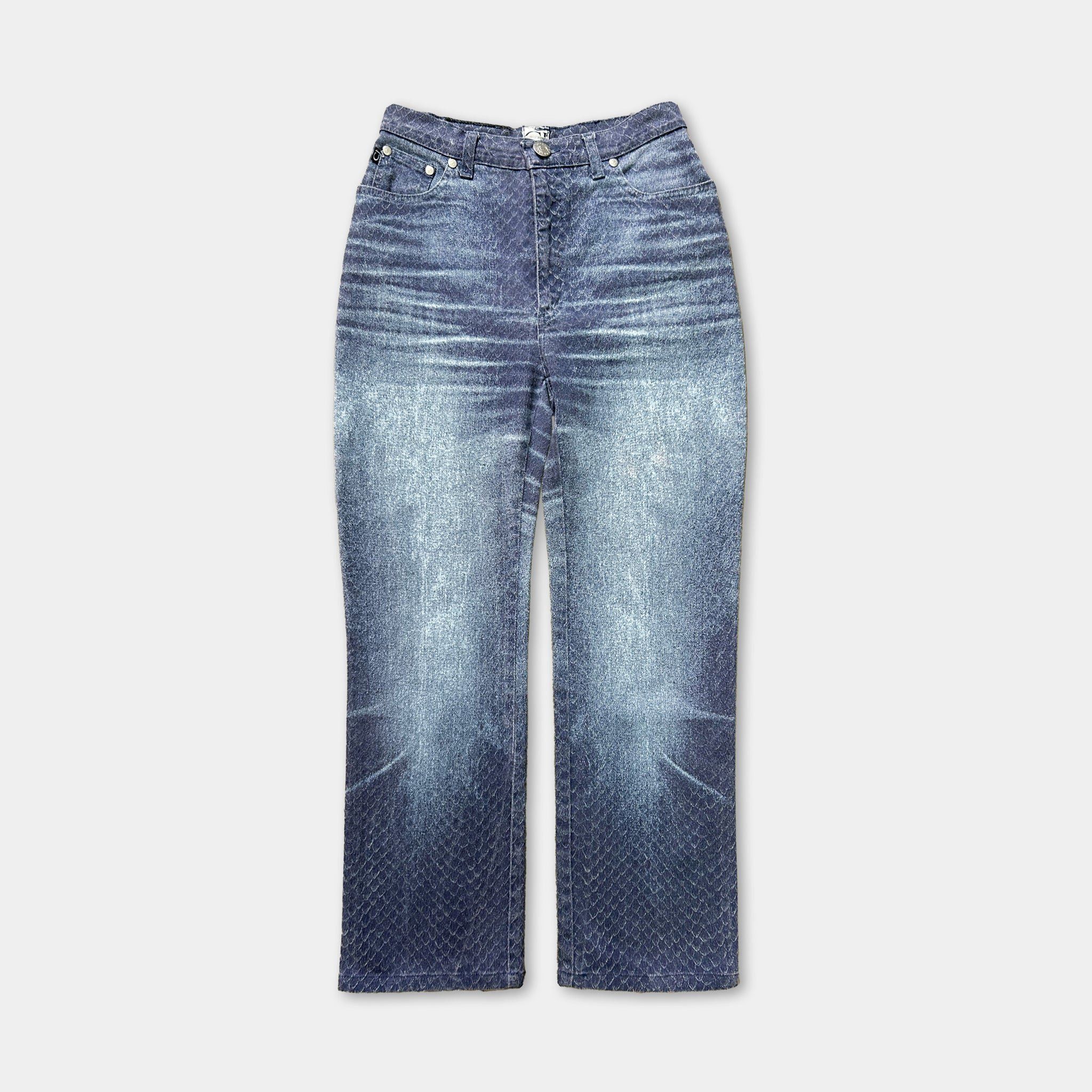 Roberto Cavalli Cavalli Jeans 00's Denim Print Jeans Size US 28 / EU 44 - 1 Thumbnail