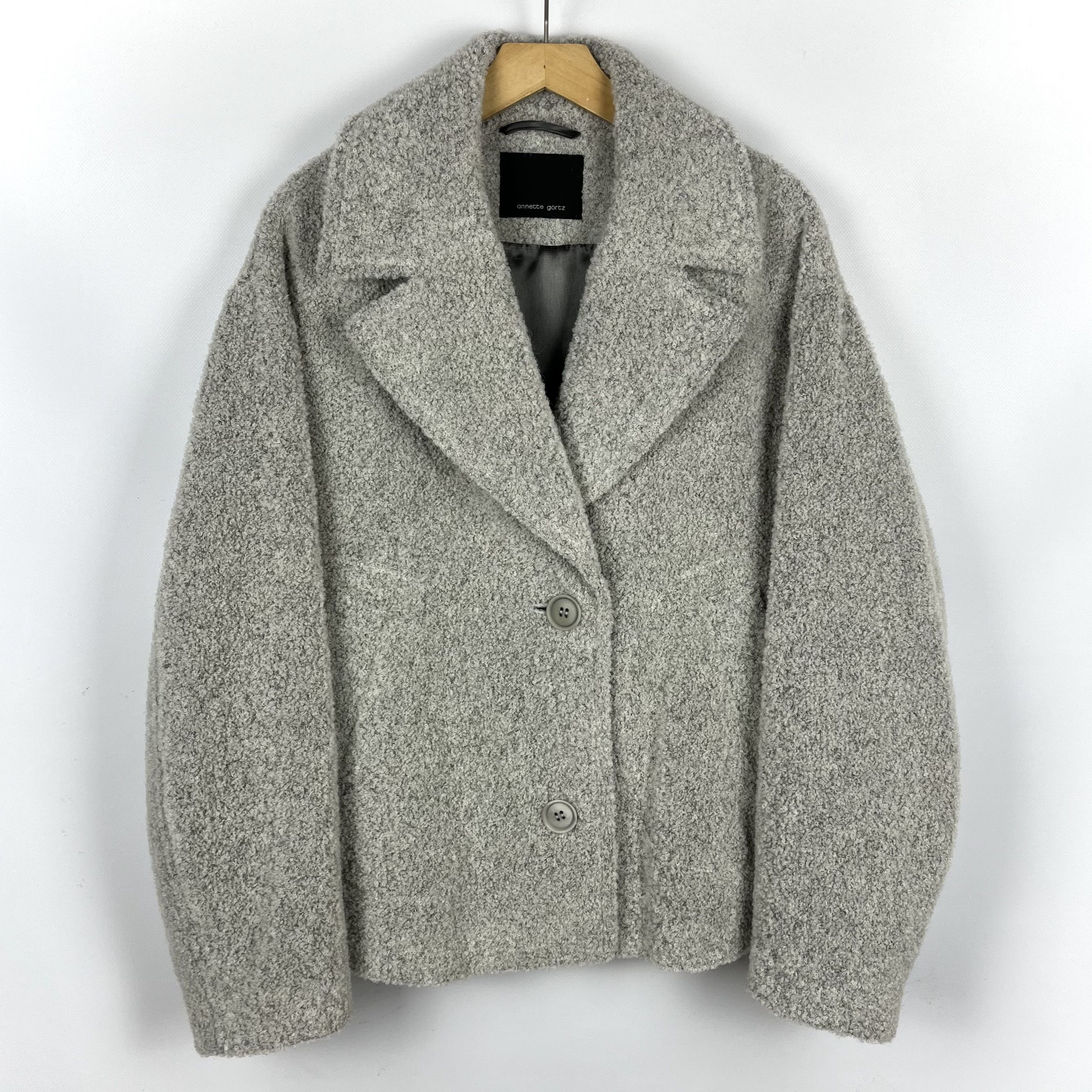 Annette Gortz Ladies Annette Gortz Avant-Garde Single-Breasted Coat Jacket Size L / US 10 / IT 46 - 1 Thumbnail