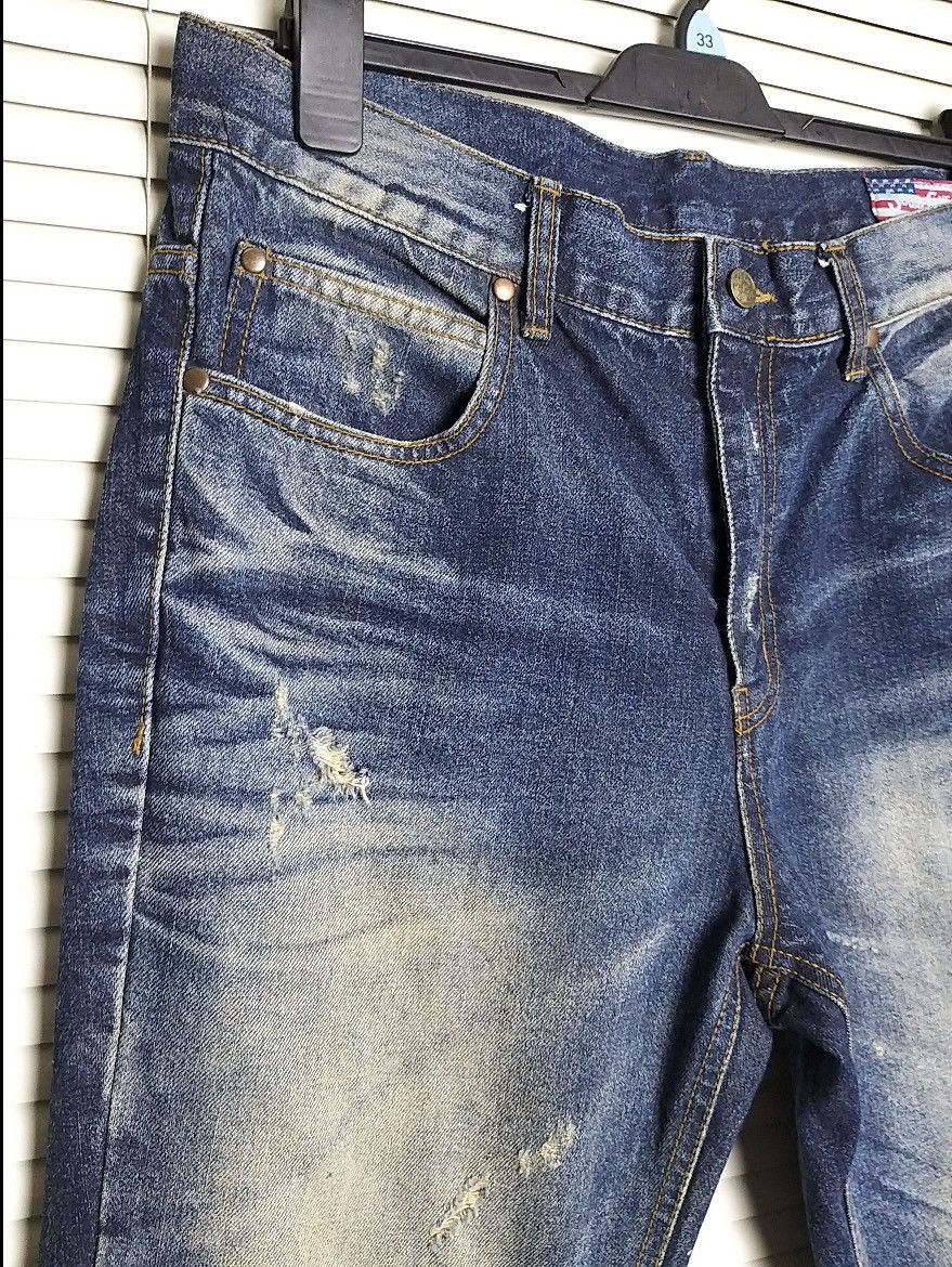Sugar Cane VTG SUGAR CANE X TOKISHIRAZU COLLABORATION DISTRESSED JEANS Size US 35 - 6 Thumbnail