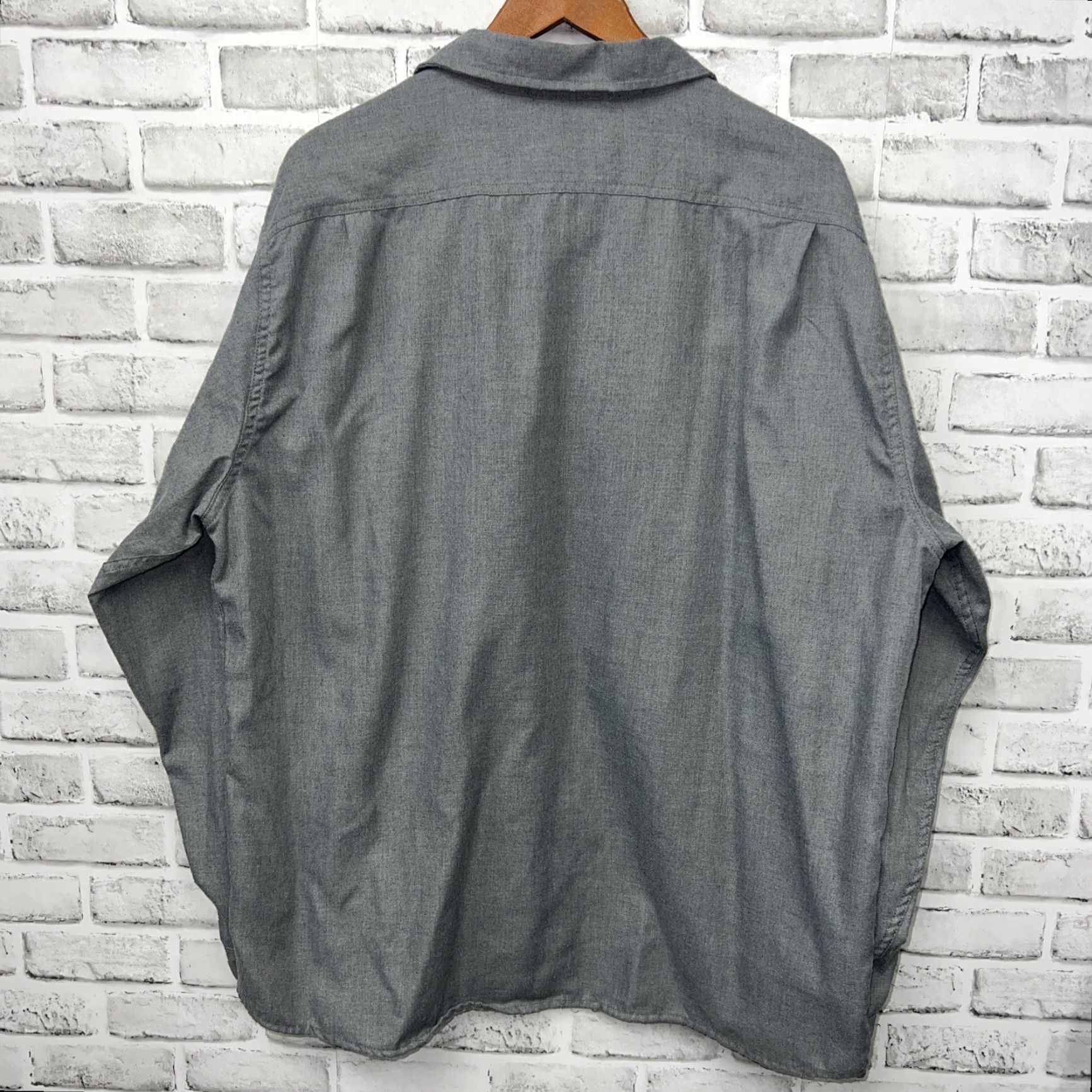 Orvis VINTAGE Orvis Men 2XL Long Sleeve Button-Up Shirt Gray Casual Size US XXL / EU 58 / 5 - 4 Thumbnail