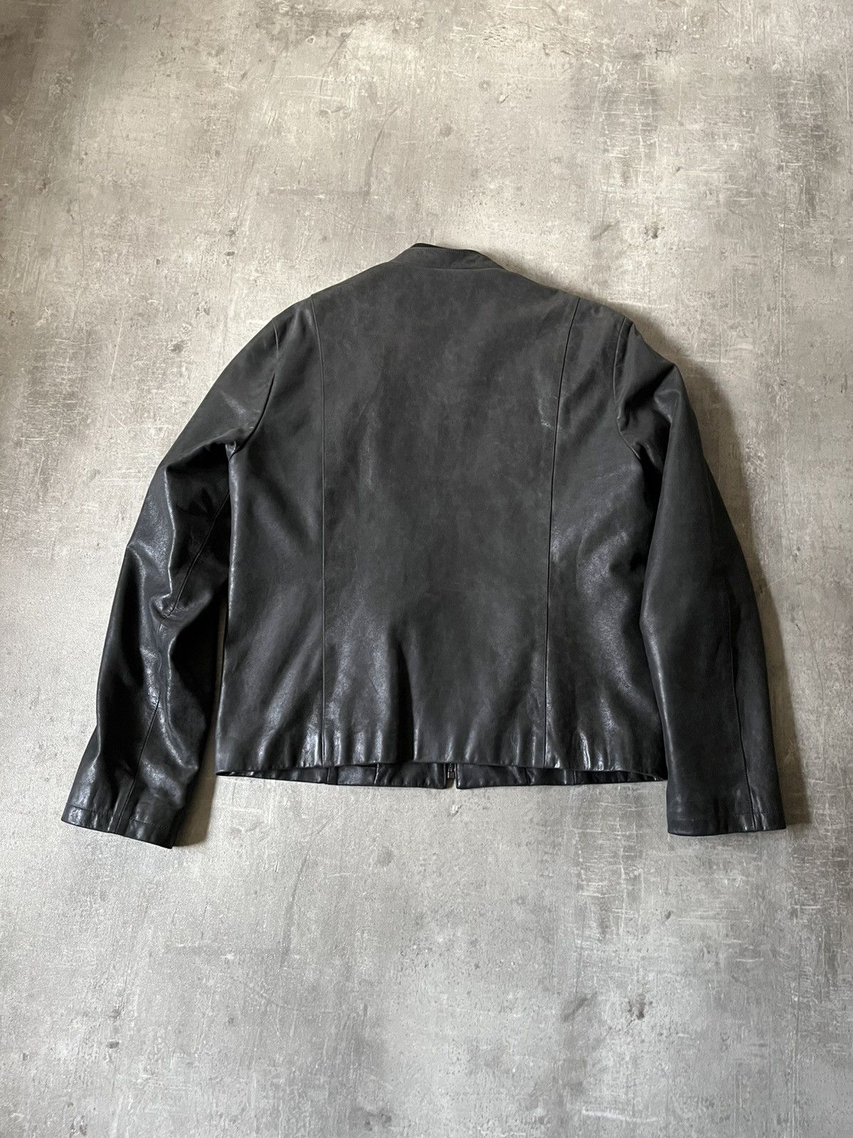 Jil Sander Jil Sander leather jacket by Raf Simons black rare Size US L / EU 52-54 / 3 - 7 Thumbnail