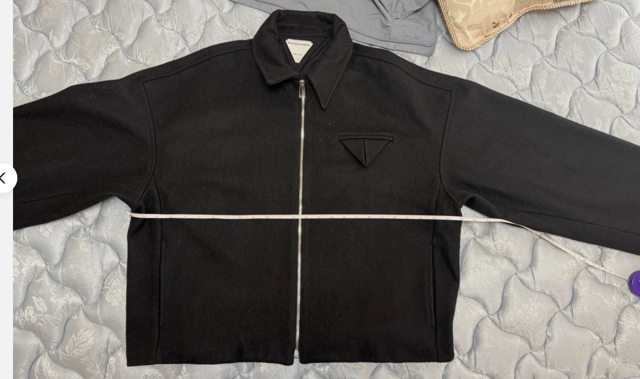 Bottega Veneta Felted Wool Cropped Jacket - Size 50