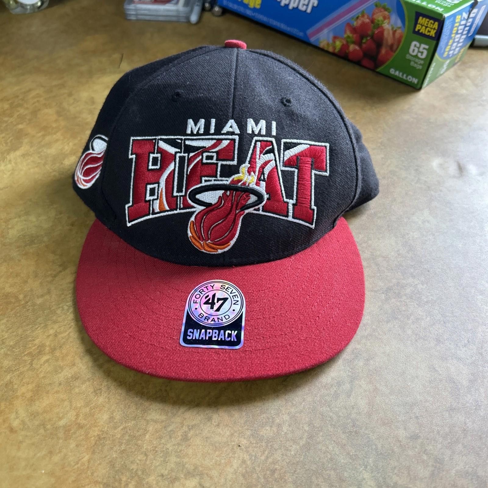47 Miami Heat ~ NBA Hardwood Classics ~'47 Brand Snapback Hat Size ONE SIZE - 1 Thumbnail