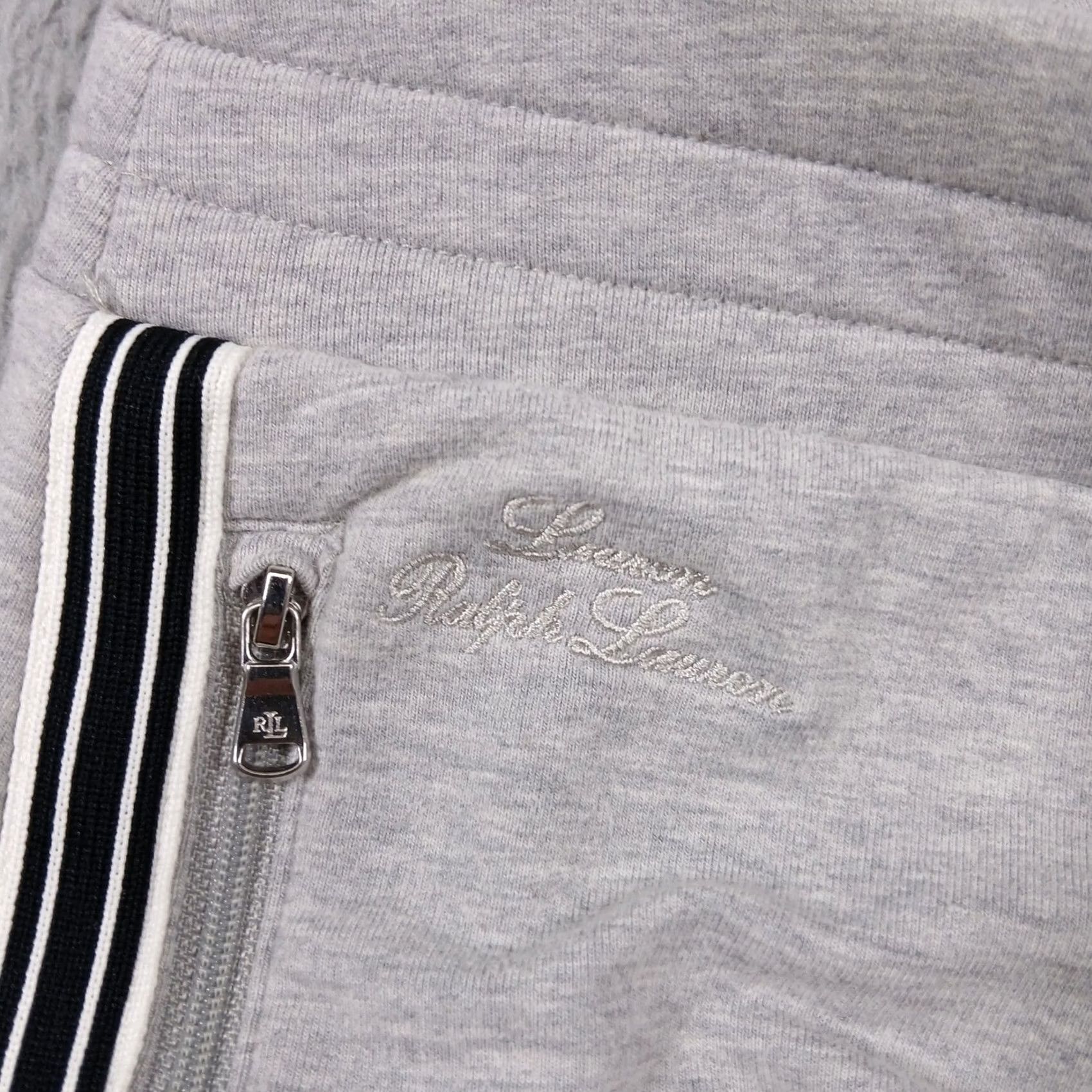 Ralph Lauren Lauren Ralph Lauren Leggings Women's Petite Gray Side Stripe Zip Pockets PS Size 28" / US 6 / IT 42 - 4 Thumbnail