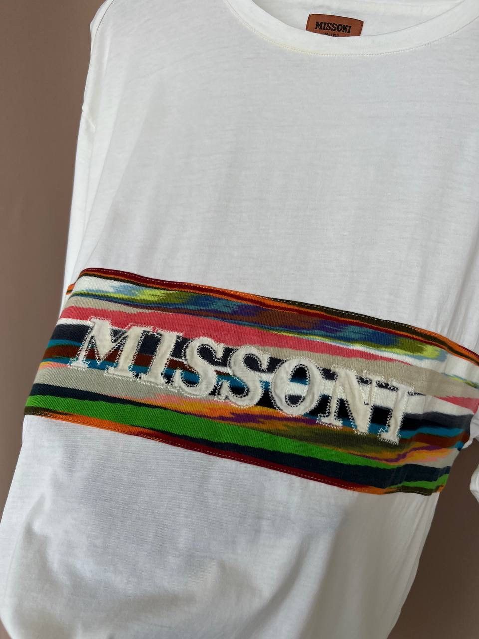 Missoni Missoni Embroidered Logo T-Shirt Mens Size XXL/XL White Size US XXL / EU 58 / 5 - 9 Thumbnail