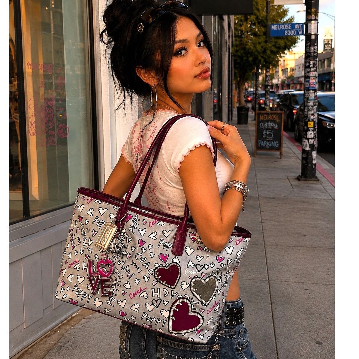 Coach × Designer × Vintage Vintage Y2K Coach Poppy Glam Handbag