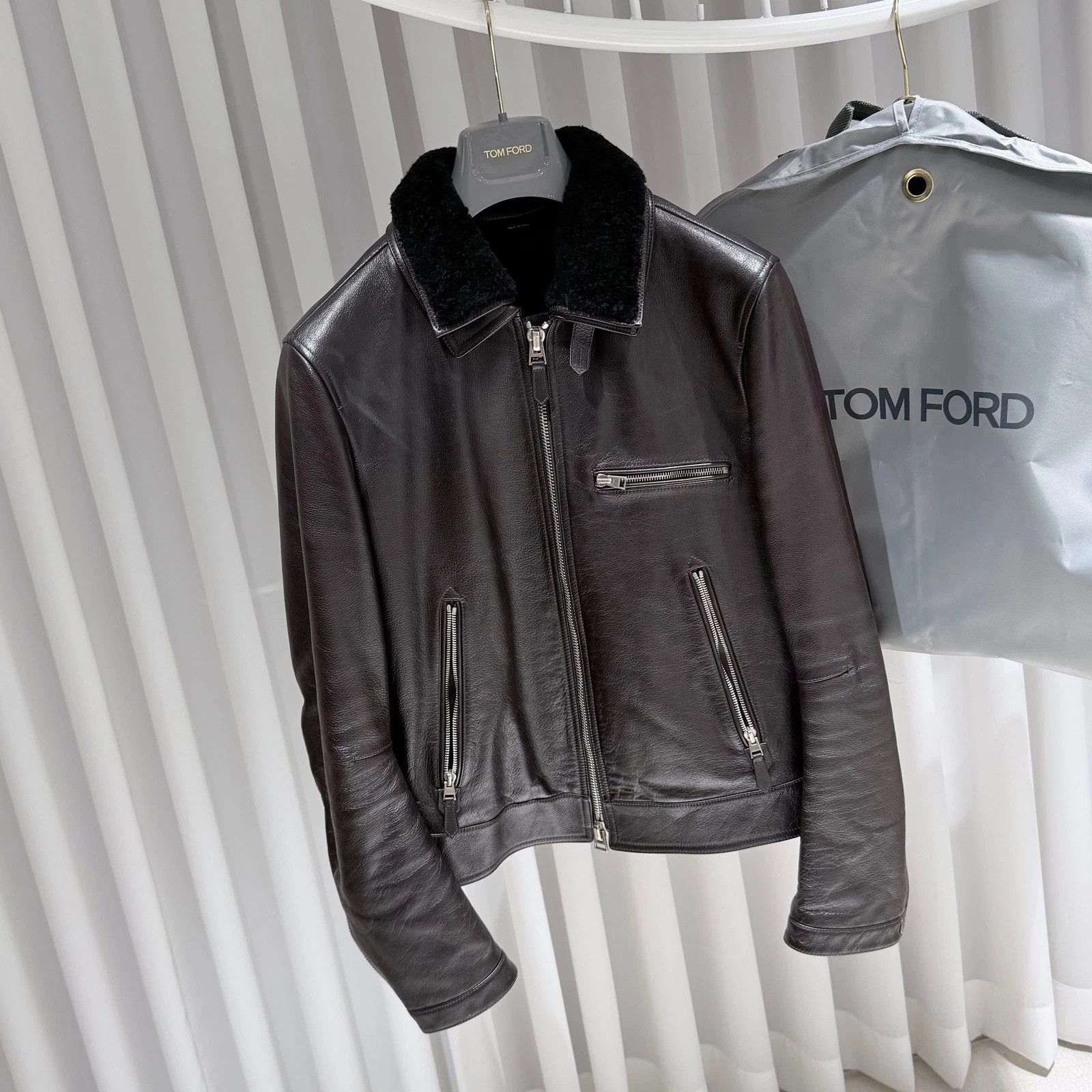 Tom Ford Tom Ford Leather jacket Size US M / EU 48-50 / 2 - 4 Thumbnail