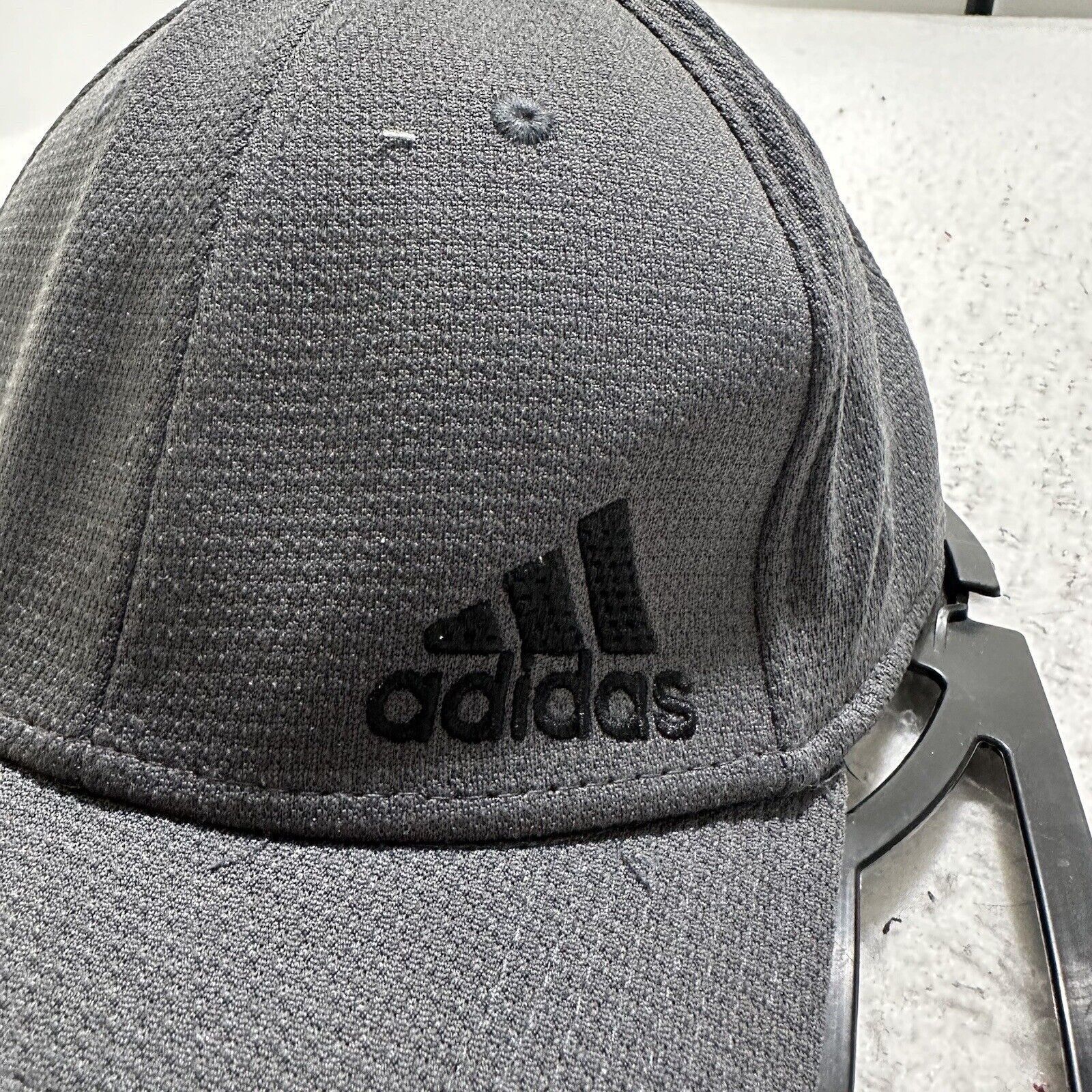 Adidas Adidas Gray Athletic Baseball Cap Embroidered Logo Hat Size ONE SIZE - 4 Thumbnail
