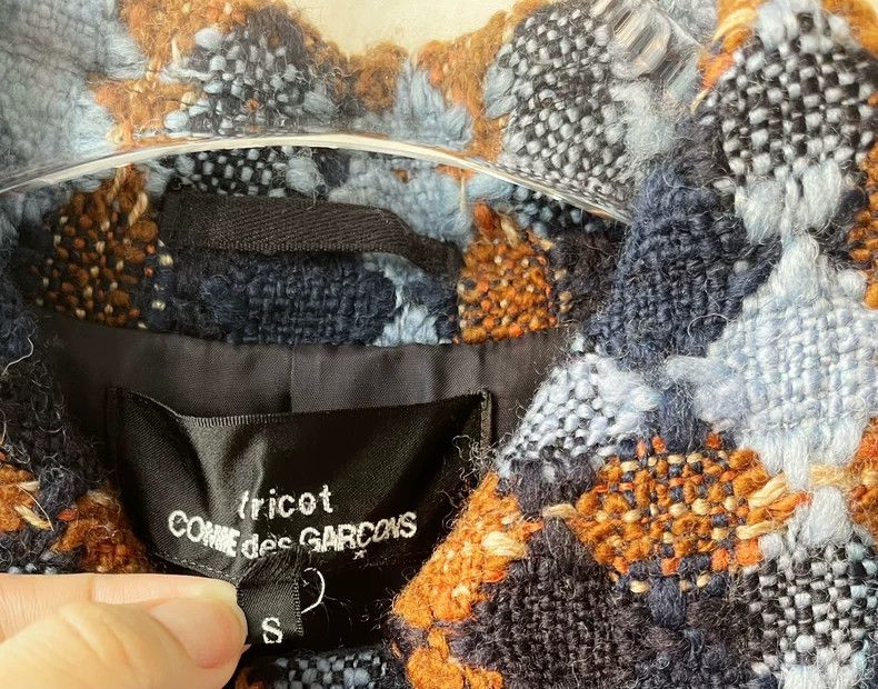 Comme des Garcons Comme Des Garcons Tweed blue and yellow rhombus patchwork Size S / US 4 / IT 40 - 3 Thumbnail