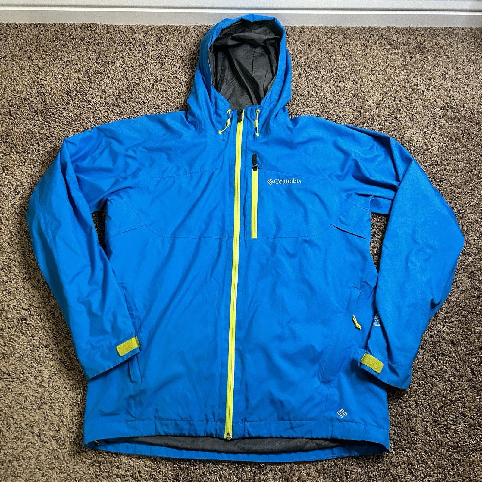 Columbia Columbia Interchange Jacket Teal/Neon Green Medium Omnitech Size US M / EU 48-50 / 2 - 1 Thumbnail