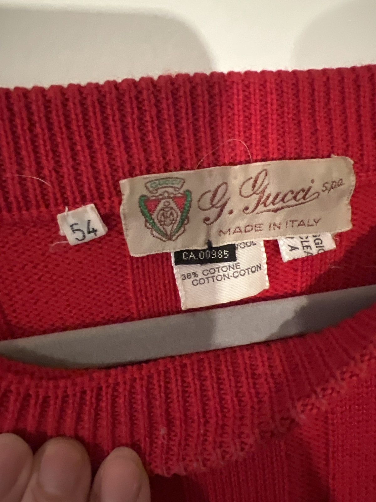 Gucci Vintage Gucci Men’s Sweater, Size 54 Size US L / EU 52-54 / 3 - 2 Thumbnail