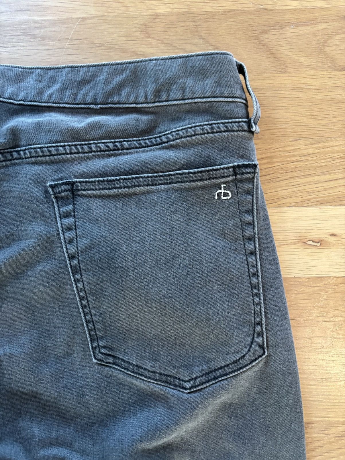Rag & Bone Rag & Bone Grey Denim Fit 1 Extra Slim Jeans Size US 38 / EU 54 - 5 Thumbnail