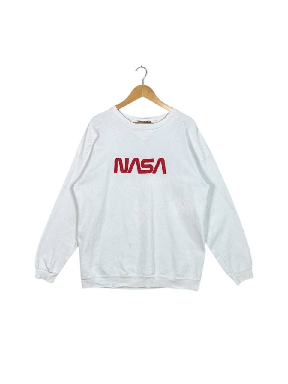 NASA × Vintage Vintage 90s NASA Sweatshirt Nasa Jumper Size US L / EU 52-54 / 3 - 1 Thumbnail