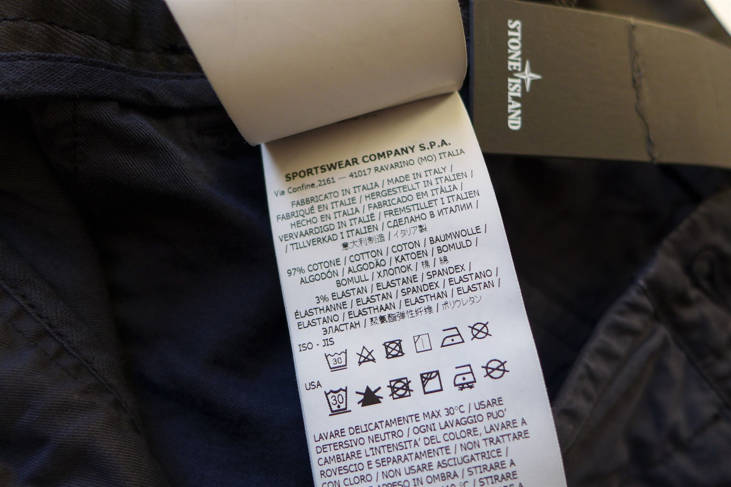 Stone Island Stone Island Trousers - Navy Cotton - 32" Waist Size US 30 / EU 46 - 14 Thumbnail