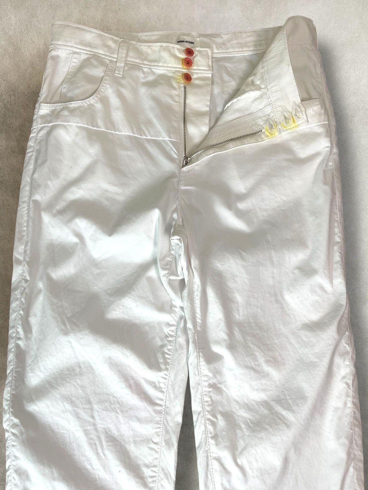 Undercover Ss2013 Undercover white double layered cotton trousers Size US 34 / EU 50 - 4 Thumbnail