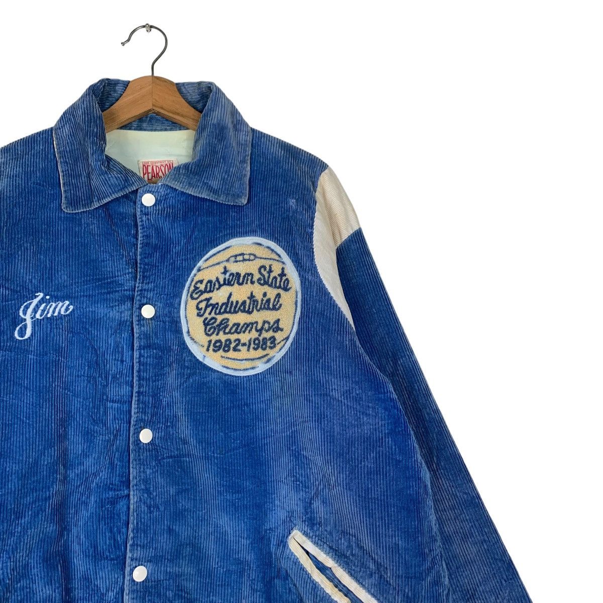 Vintage 80's PEARSON Eastern State Corduroy Coach Jacket #0471-C22 Size US XL / EU 56 / 4 - 5 Thumbnail