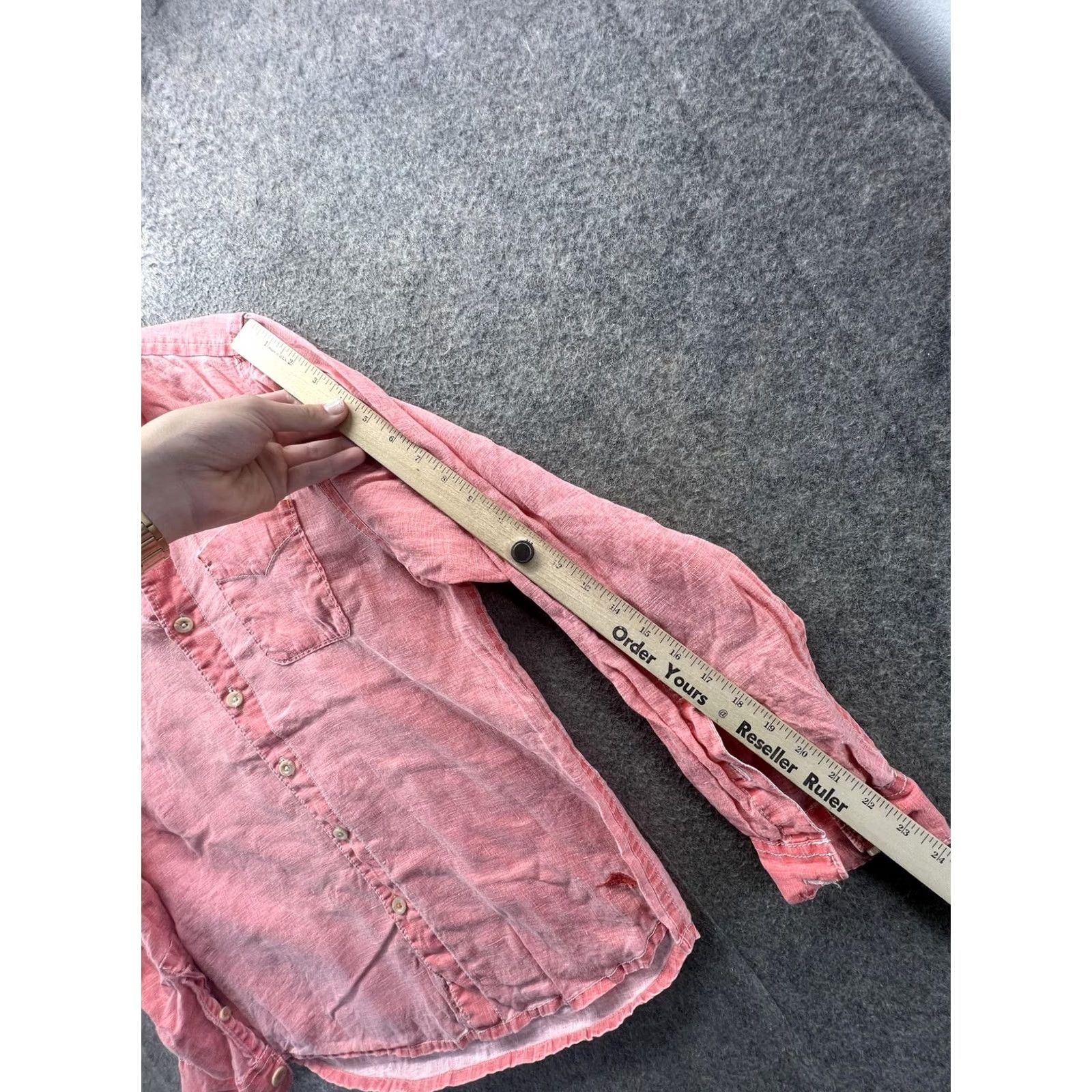 Tommy Bahama Tommy Bahama Shirt Mens Small Pink Solid Long Sleeve Button Front Linen Woven Size US S / EU 44-46 / 1 - 5 Thumbnail