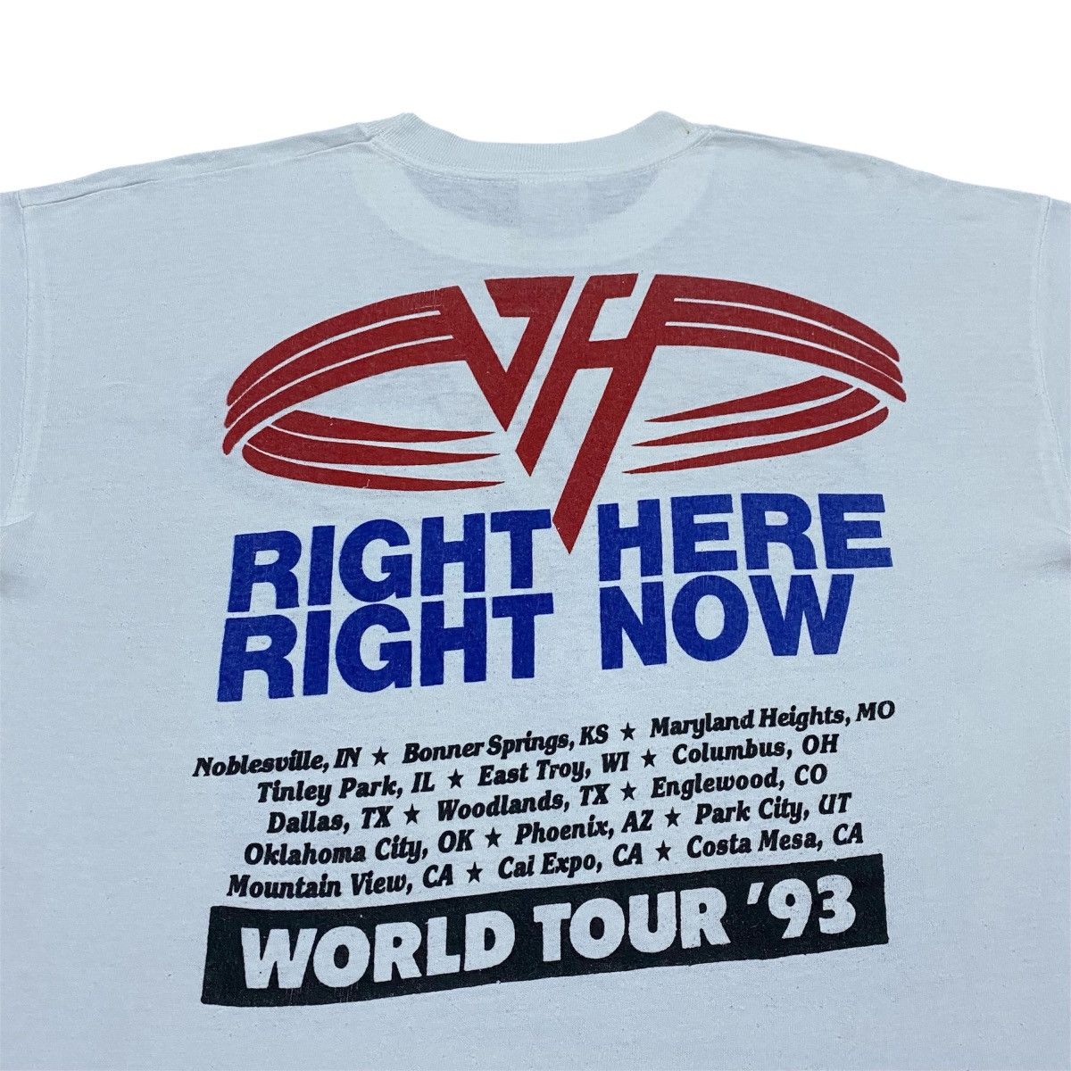 Band Tees × Vintage Rare‼️🔥Vintage Van Halen Line Up World Tour '93 T-Shirt Size US L / EU 52-54 / 3 - 7 Thumbnail