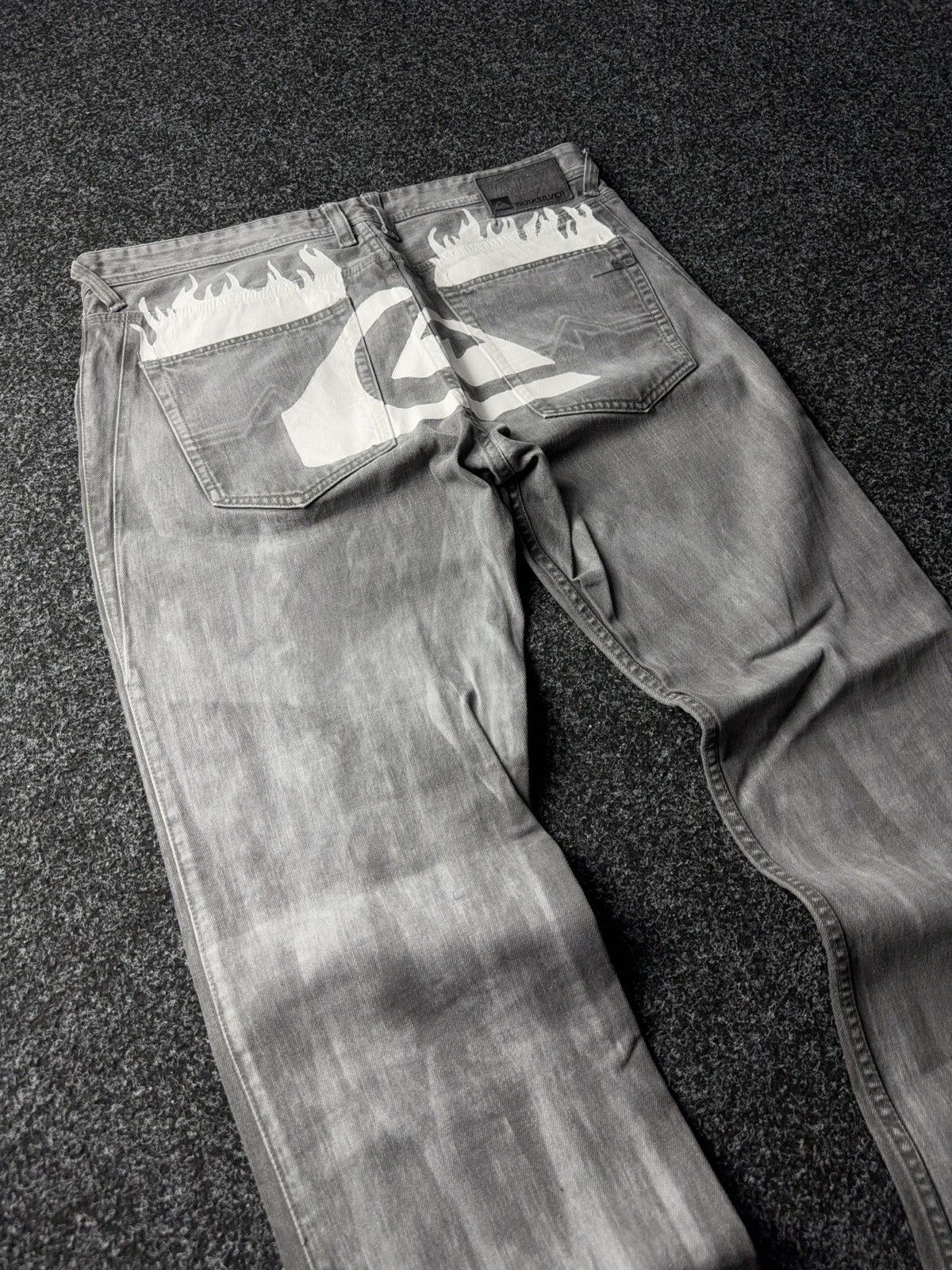 Quiksilver Crazy Vintage Quiksilver Custom Baggy Faded Denim pants Y2K Size US 36 / EU 52 - 10 Thumbnail