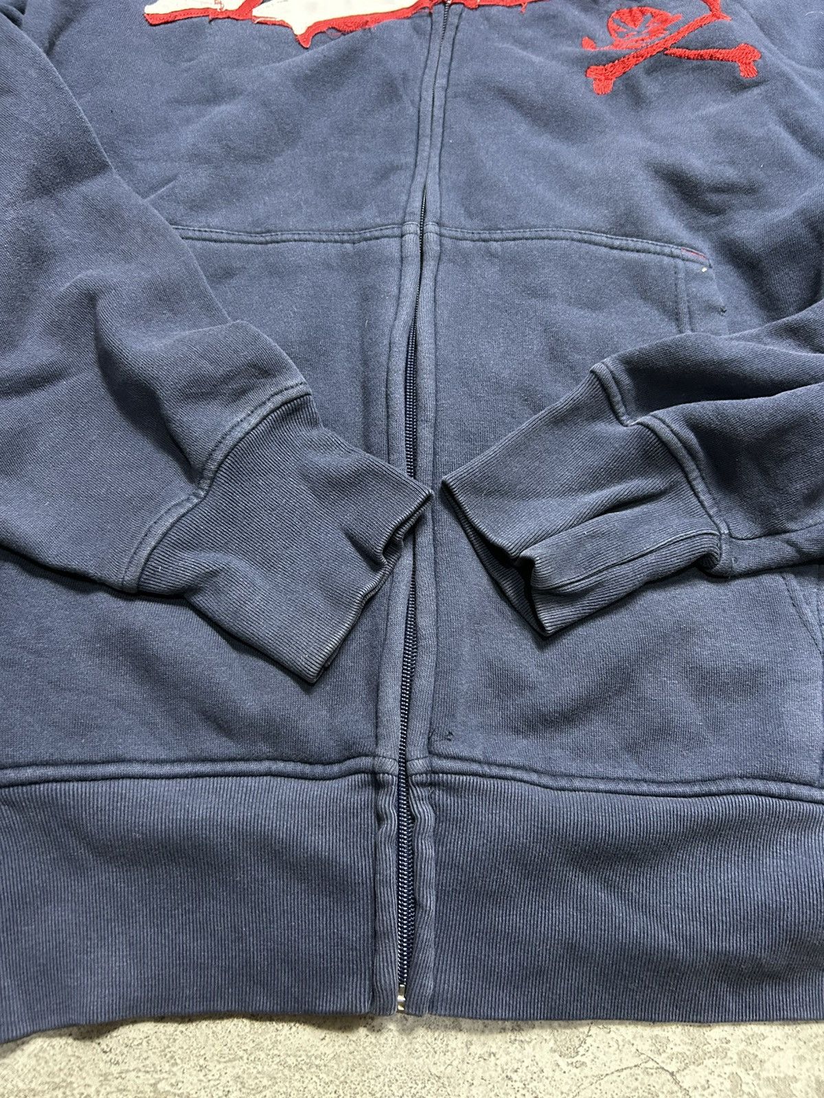 Zoo York 2000s Zoo York Patchwork Big Logo Zip Up Hoodie Size US XL / EU 56 / 4 - 5 Thumbnail