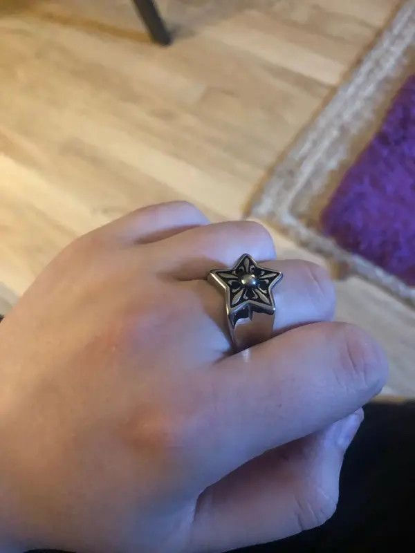 Jewelry Ibuki Simple Five-pointed Star Ring ( Size 7 to 12 ) Size ONE SIZE - 7 Thumbnail