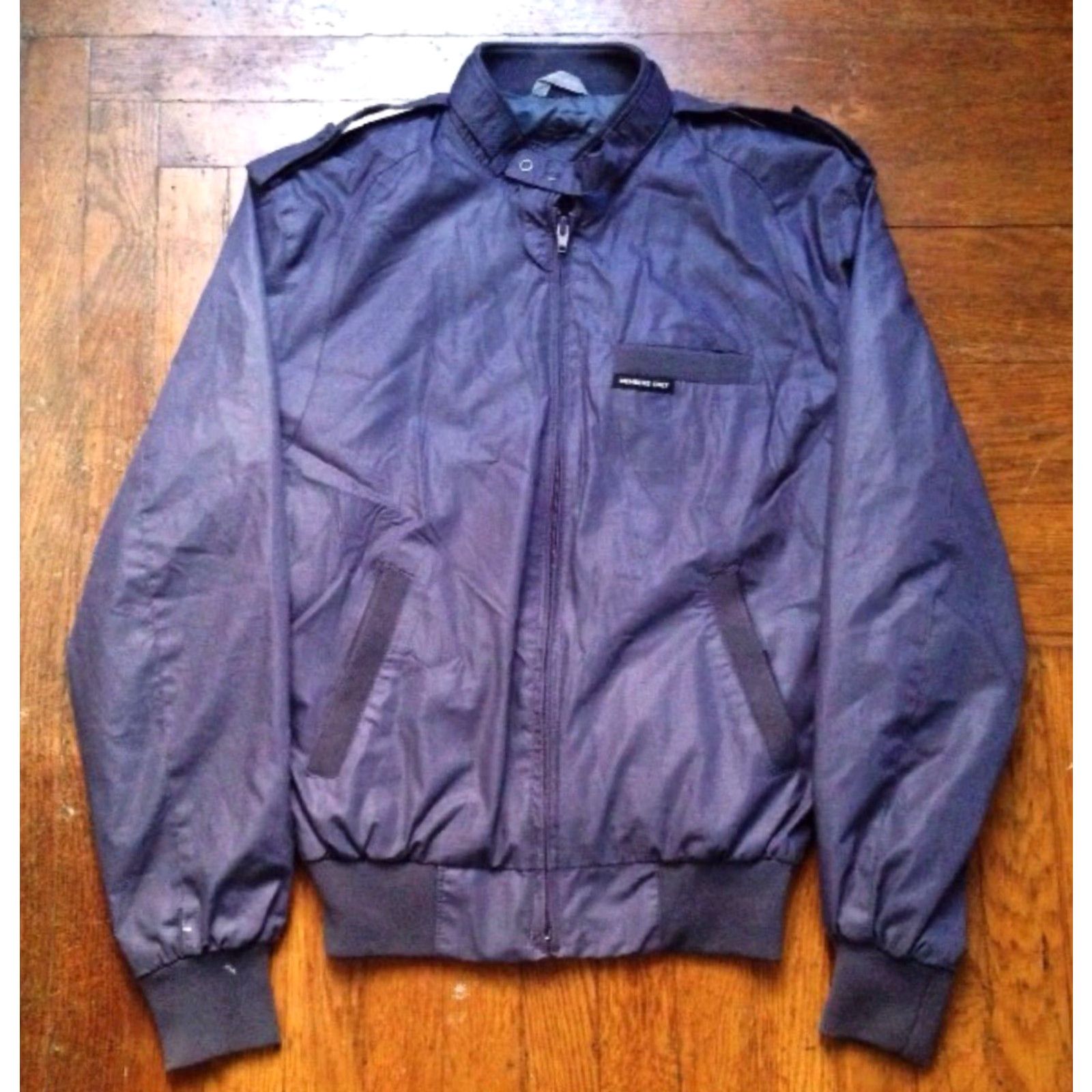 Members Only VINTAGE Members Only Jacket Mens 80s Biker Purple 36 Front Pockets Full Zip 24.5" Long 25" Across 26.5" Arms Size US XXS / EU 40 - 4 Thumbnail