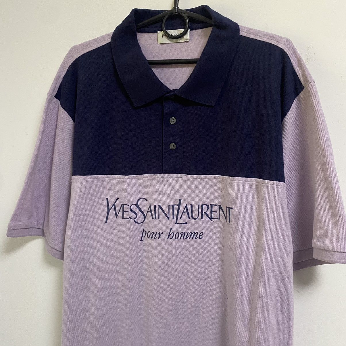 Yves Saint Laurent Yves Saint Laurent Polo shirt Big Logo Y2k vintage Size US XL / EU 56 / 4 - 2 Thumbnail