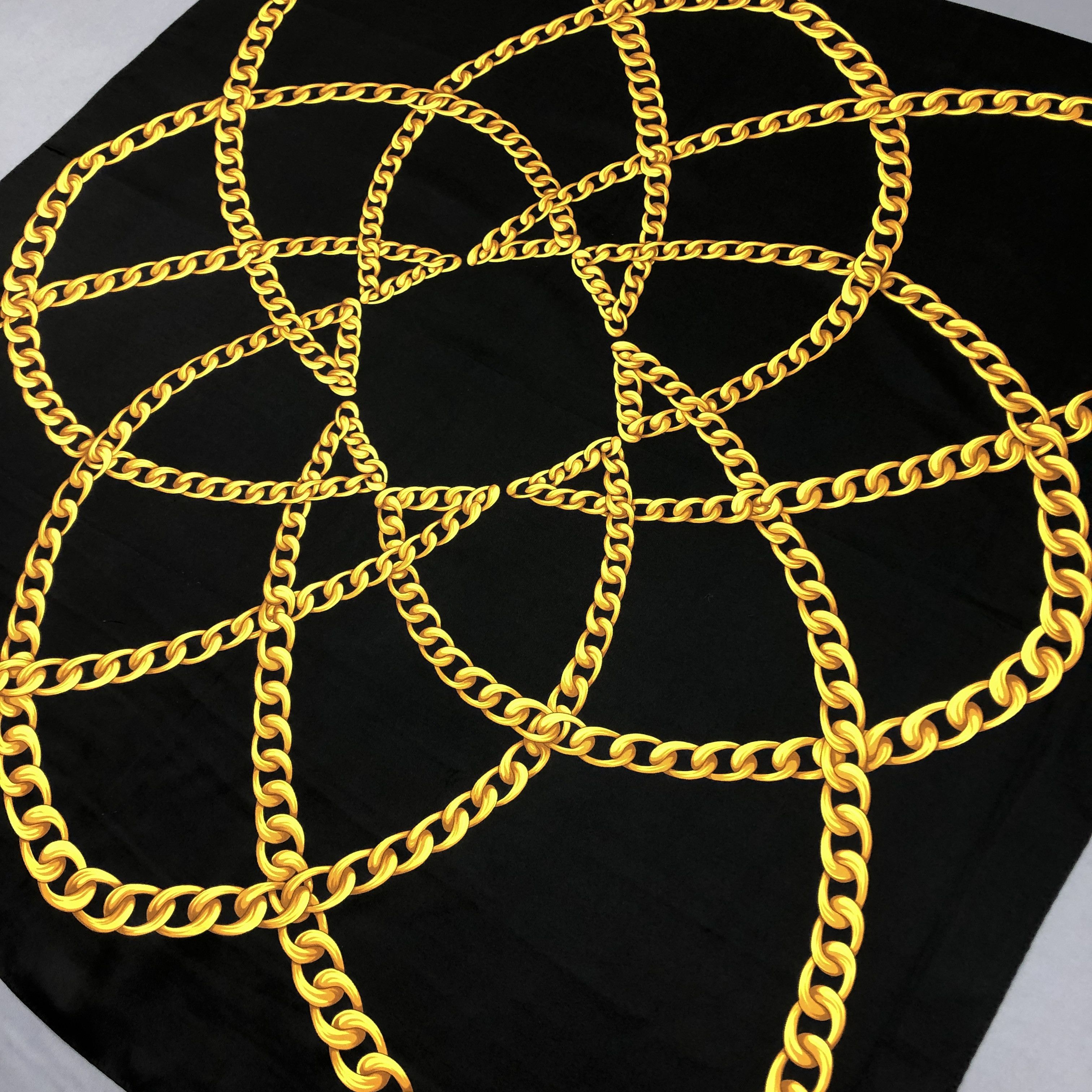 Other × Vintage Vintage Bracelet Motif SILK Scarf Twill Stole Wraps Scarves Size ONE SIZE - 4 Thumbnail