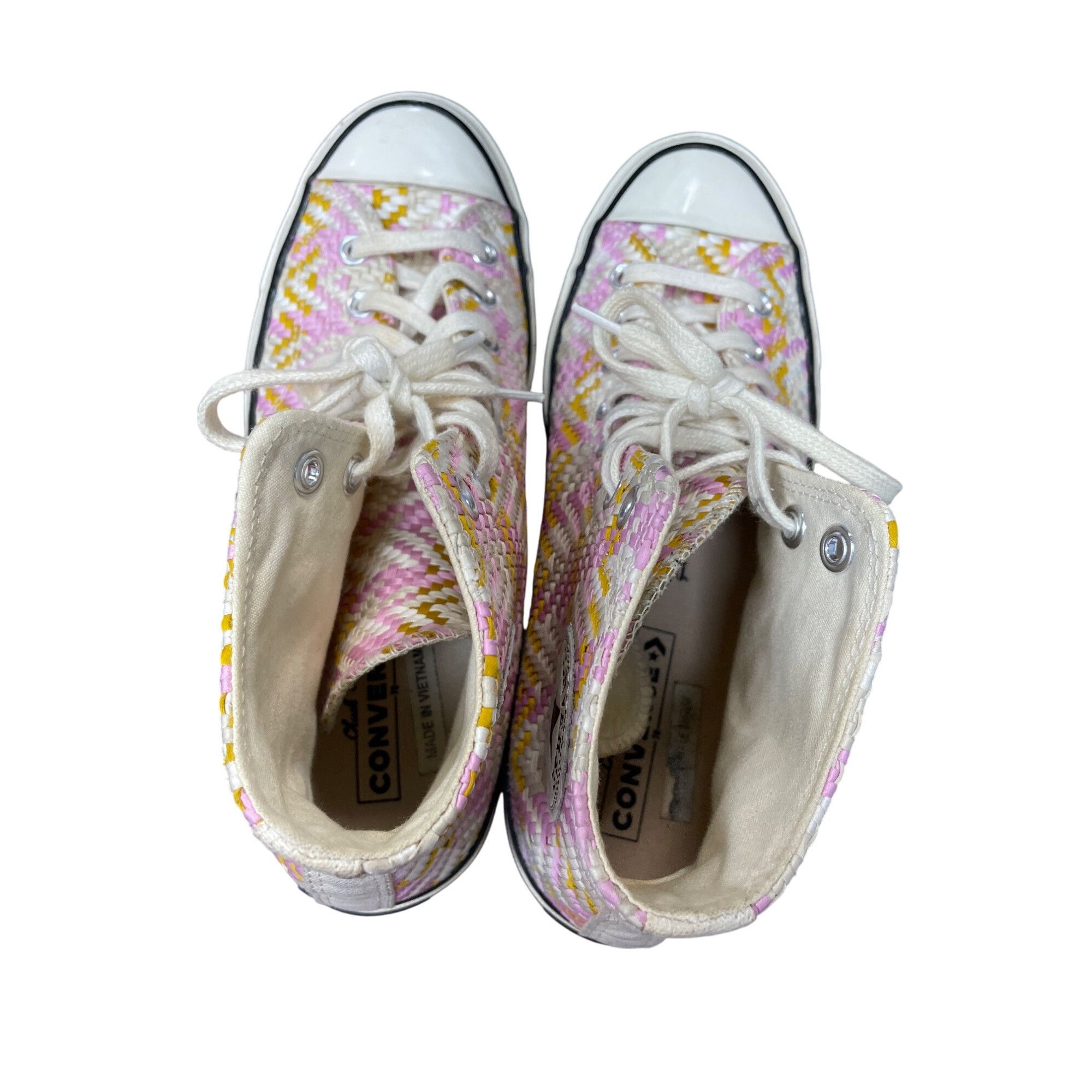 Converse Converse Chuck Taylor All Star Woven High Pink yellow mens 9 Size US 9 / EU 42 - 16 Thumbnail