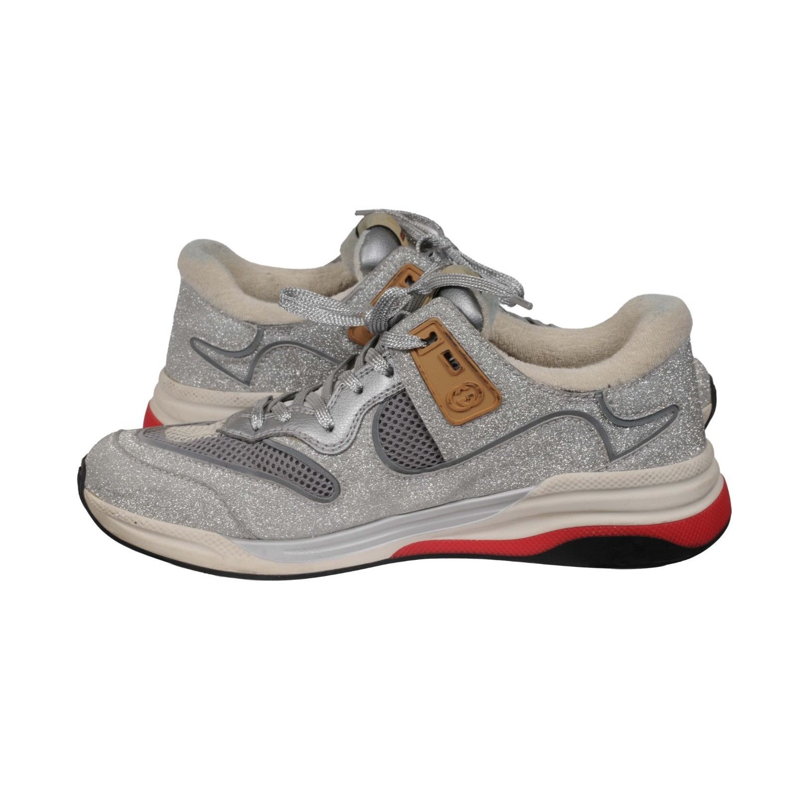 Gucci Ultrapace Glitter Low Top Sneakers Size US 8 / EU 41 - 9 Thumbnail
