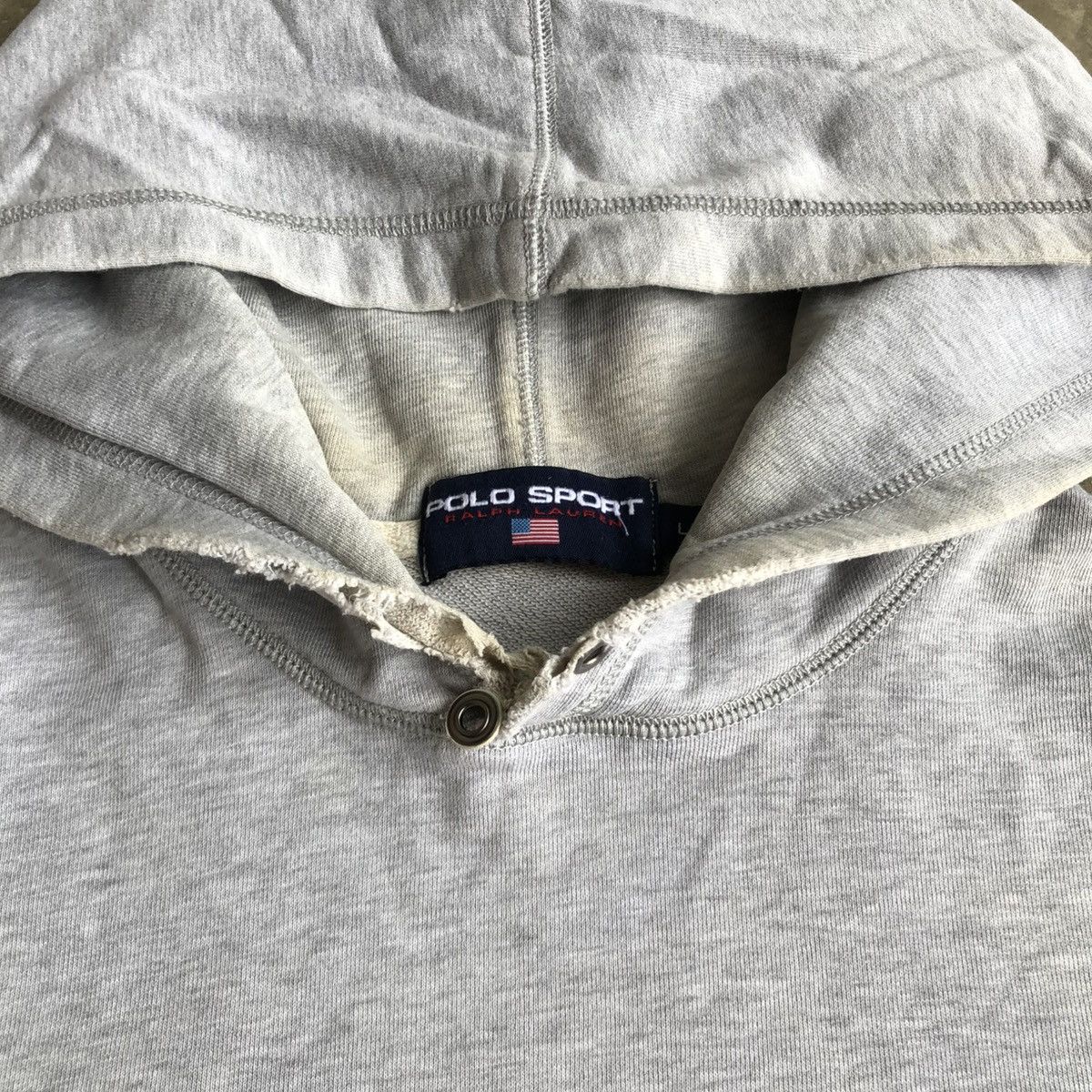 Polo Ralph Lauren Vintage Polo Sport Ralph Lauren Kswiss Logo Hoodie Grey Size US XL / EU 56 / 4 - 9 Thumbnail