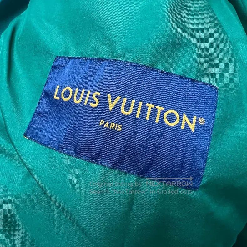 Louis Vuitton Louis Vuitton 23 FW Flocked Embroidered Dark Green Single- Size US M / EU 48-50 / 2 - 3 Thumbnail