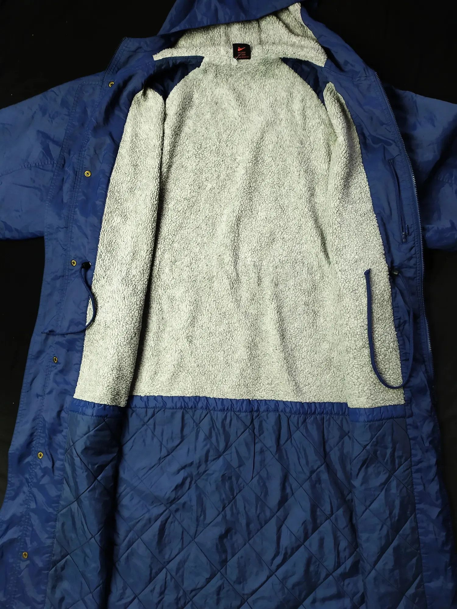 Japanese Brand × Nike Vintage Nike Parkas Long Jacket Mini Swoosh Size US L / EU 52-54 / 3 - 9 Thumbnail