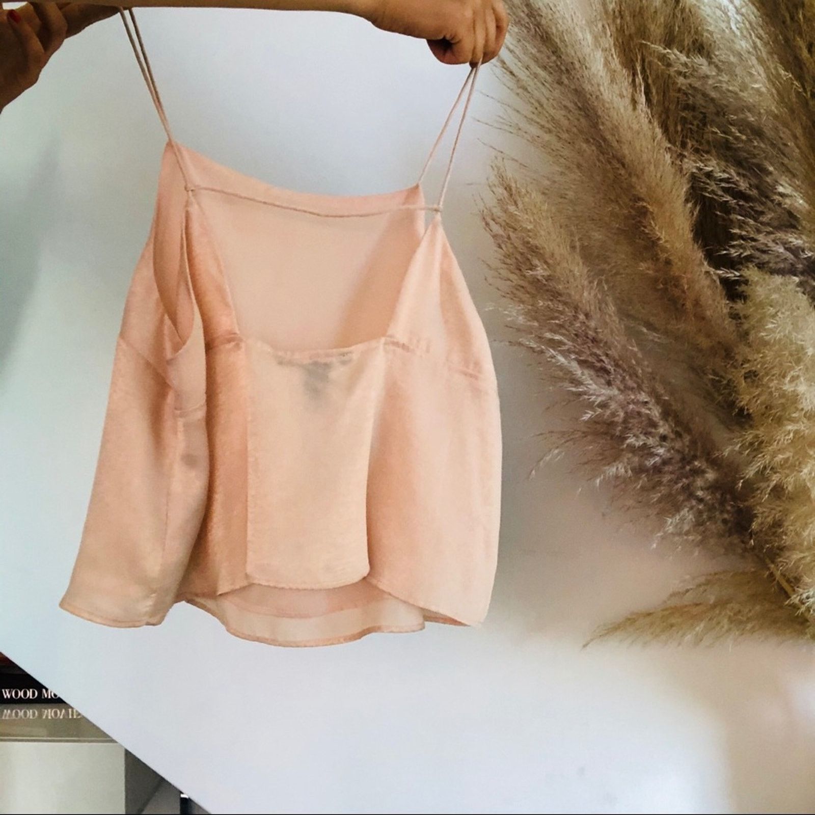 Forever 21 NEW FOREVER 21 90s Blush Light Pink Crop Tank Top Shirt Size M / US 6-8 / IT 42-44 - 7 Thumbnail