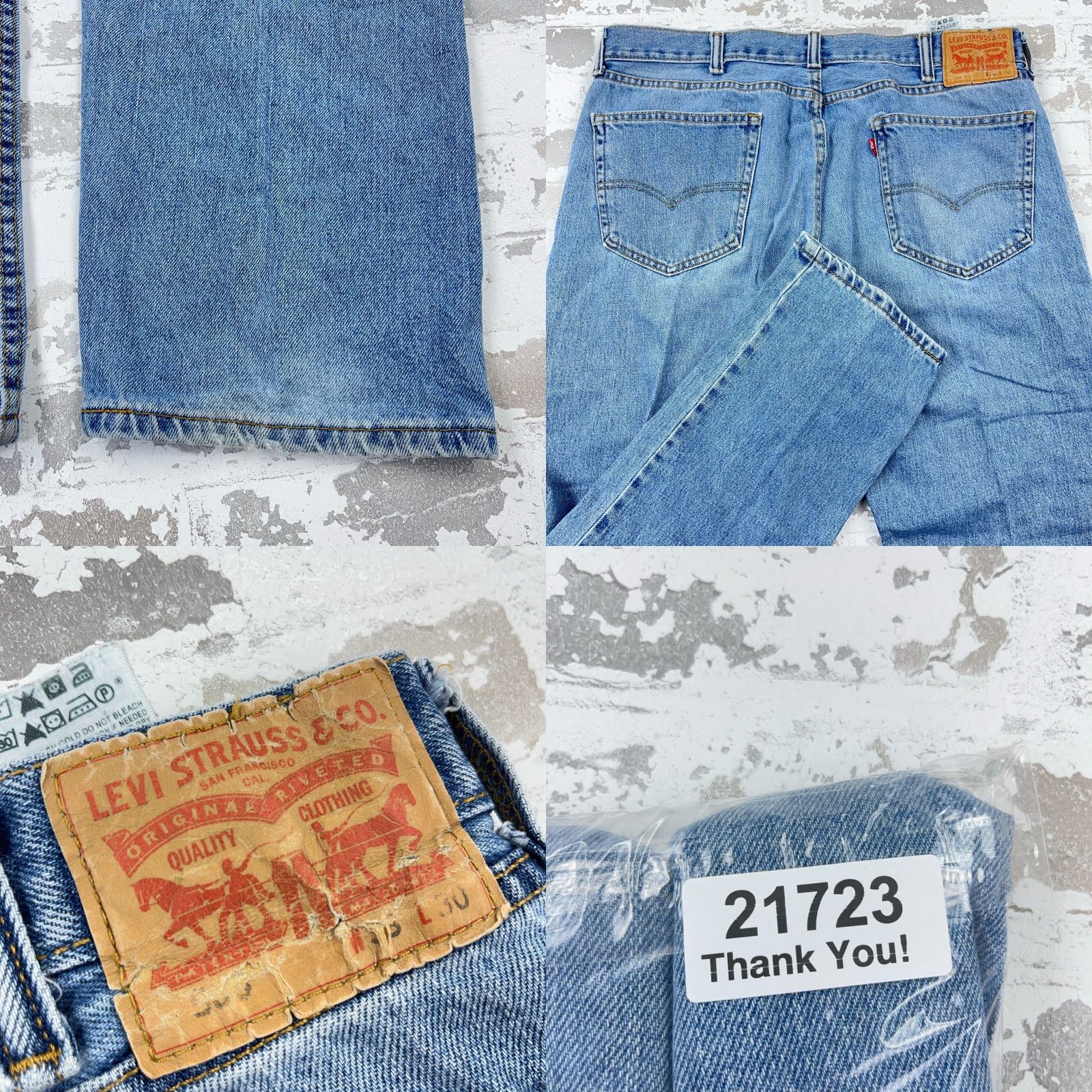 Levi's VINTAGE Levi's 505 Jeans Men 38x30 Regular Fit Straight Blue Denim 5-Pocket Pockets Belt Loops Zipper Zip Mid Rise 00s Y2K Mens Regular Jeans Size US 38 / EU 54 - 9 Thumbnail