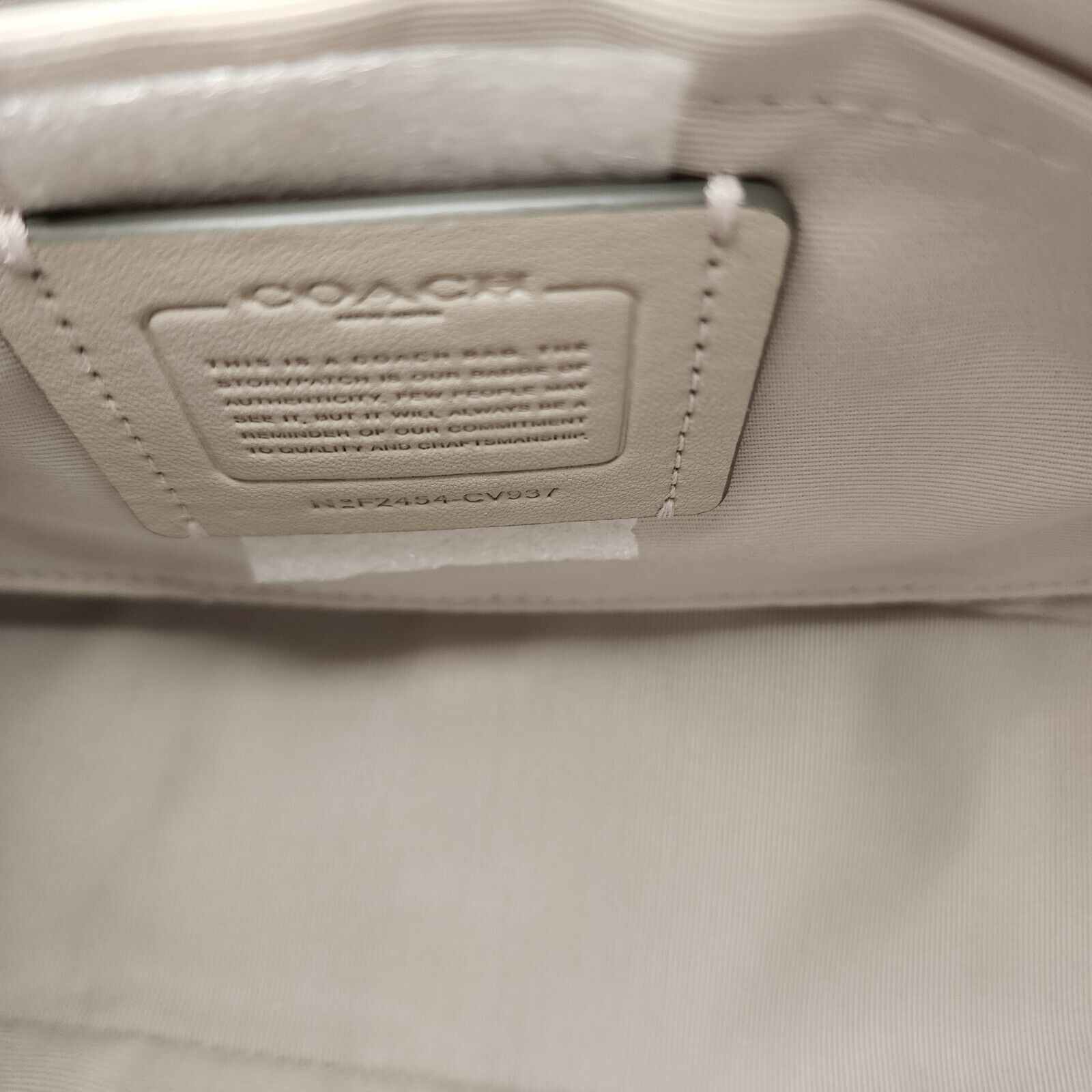 Coach NWT COACH CV937 TERI SHOULDER BAG Crystal Silver Size ONE SIZE - 5 Thumbnail