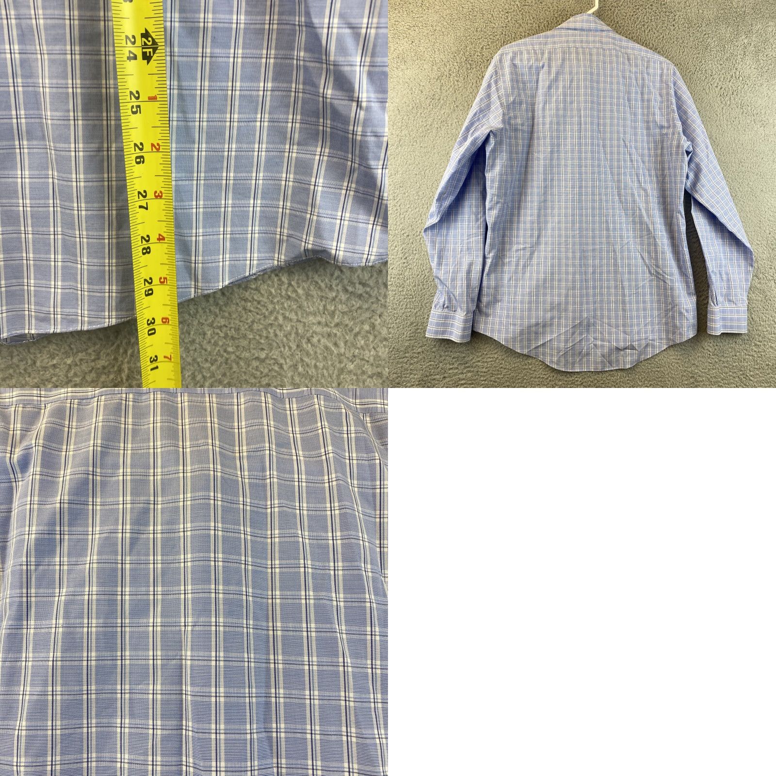 Brooks Brothers Brooks Brothers Shirt Mens 16/35 Long Sleeve Button-Up Plaid Cotton Blue Casual Size US L / EU 52-54 / 3 - 8 Thumbnail