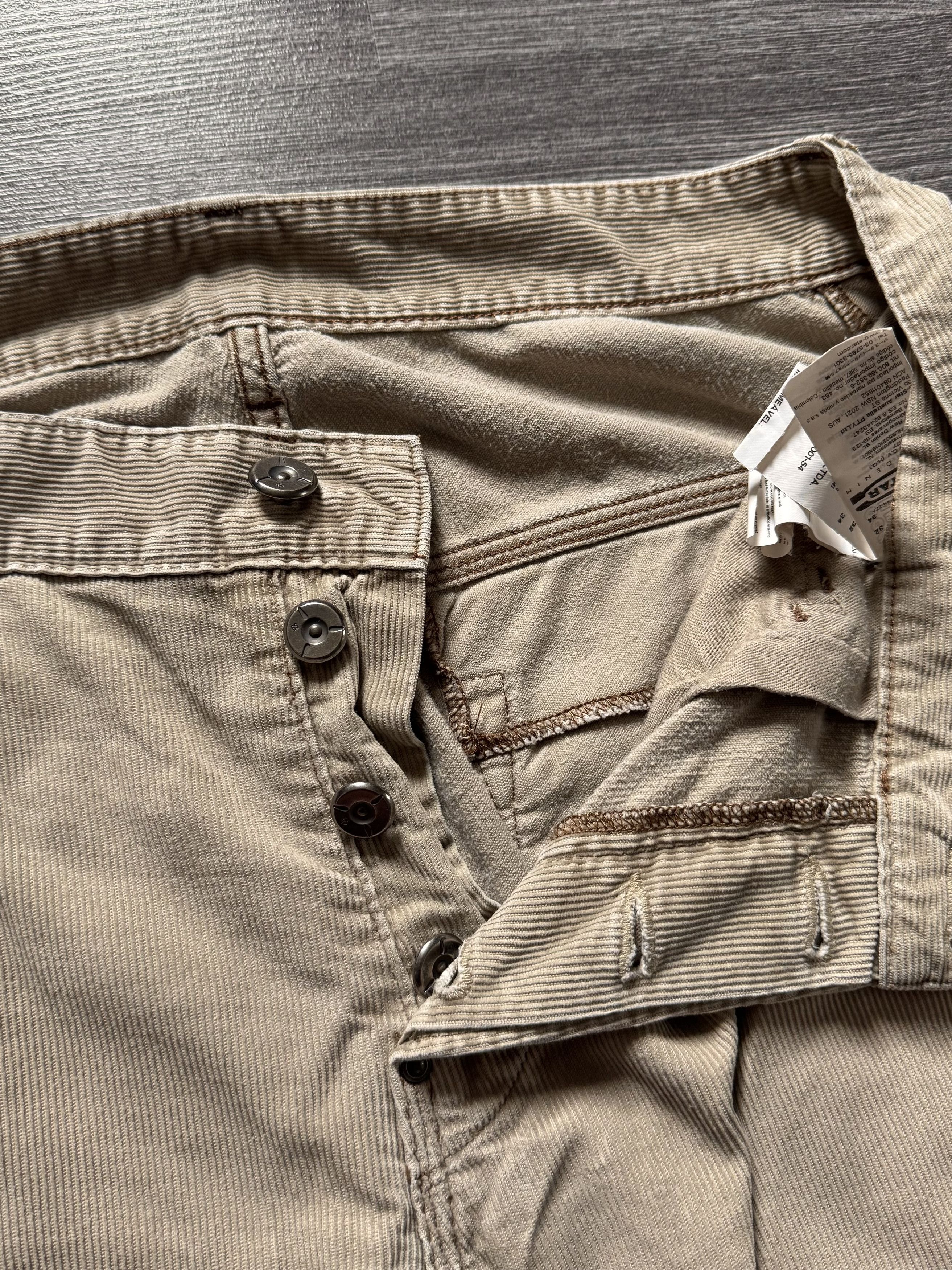 G-Star Vintage G Star Raw Corduroy Pants Y2K Beige Size US 32 / EU 48 - 7 Thumbnail